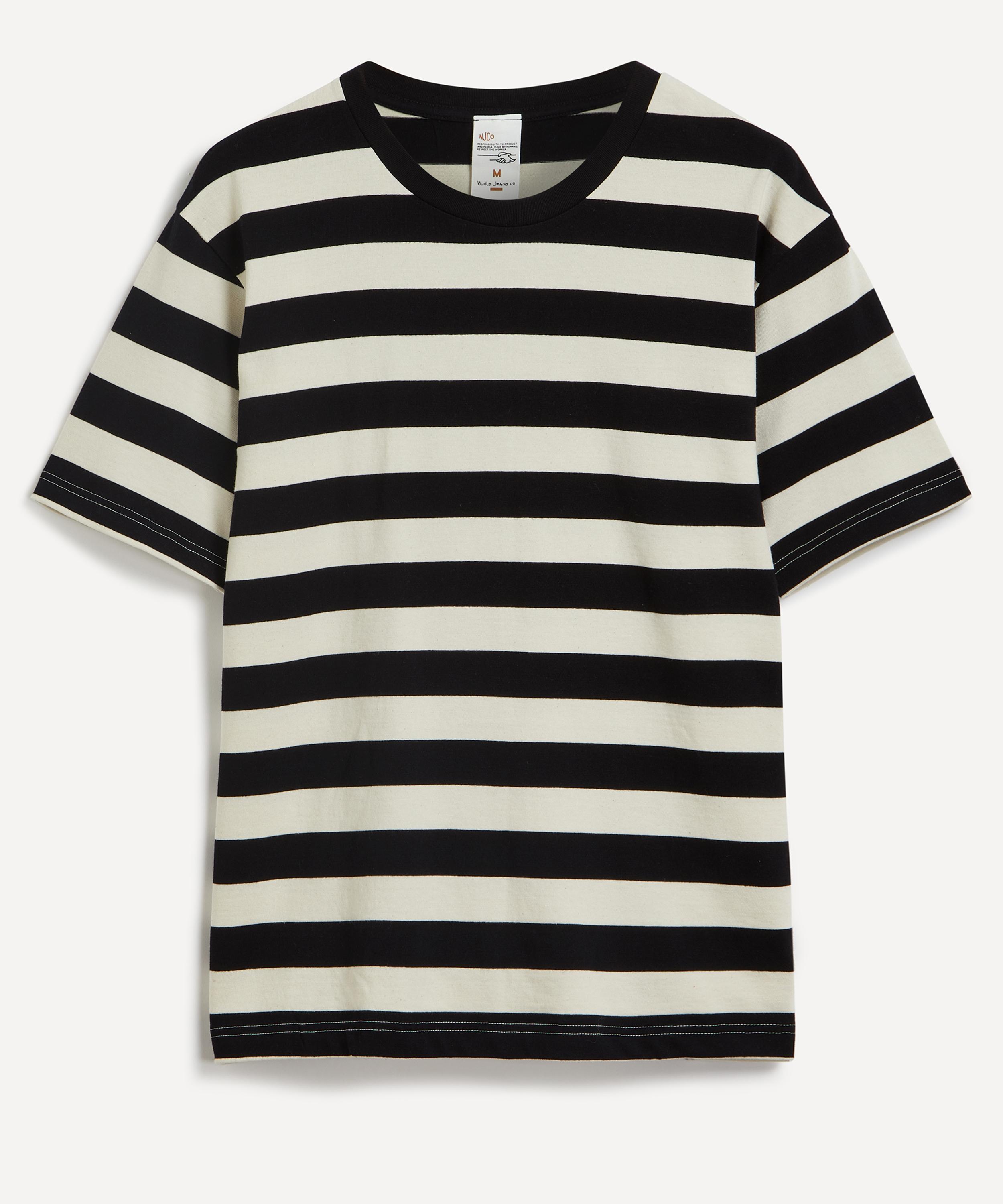 Nudie Jeans Uno Everyday Block Stripe T-Shirt | Liberty