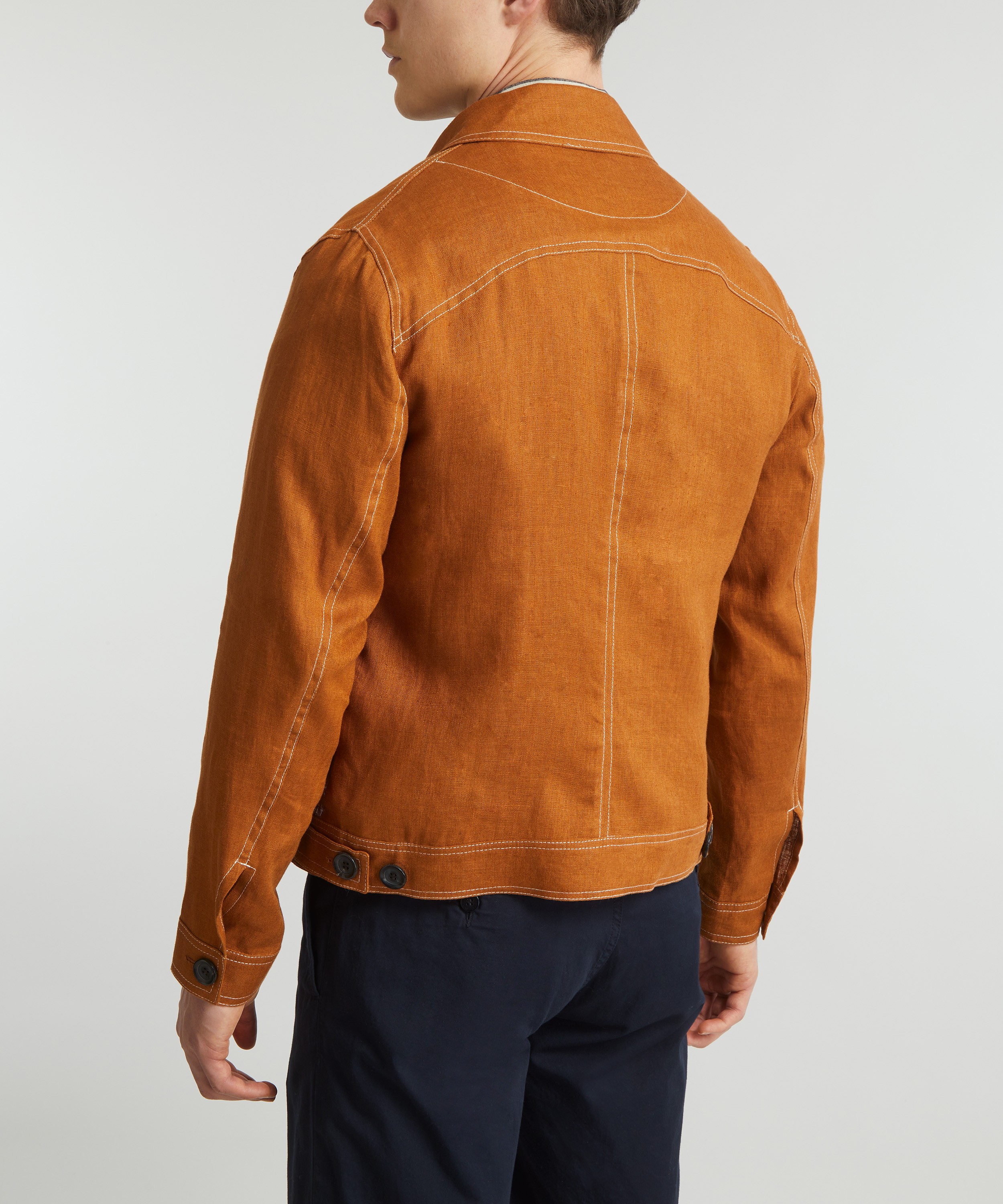 Oliver Spencer Padworth Orange Buffalo Jacket | Liberty