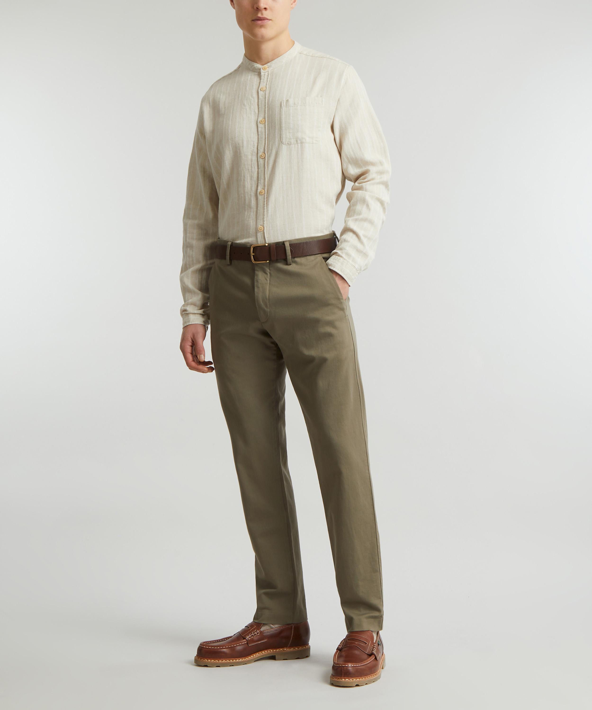 Oliver Spencer - Grandad Randal Cream Shirt image number 1