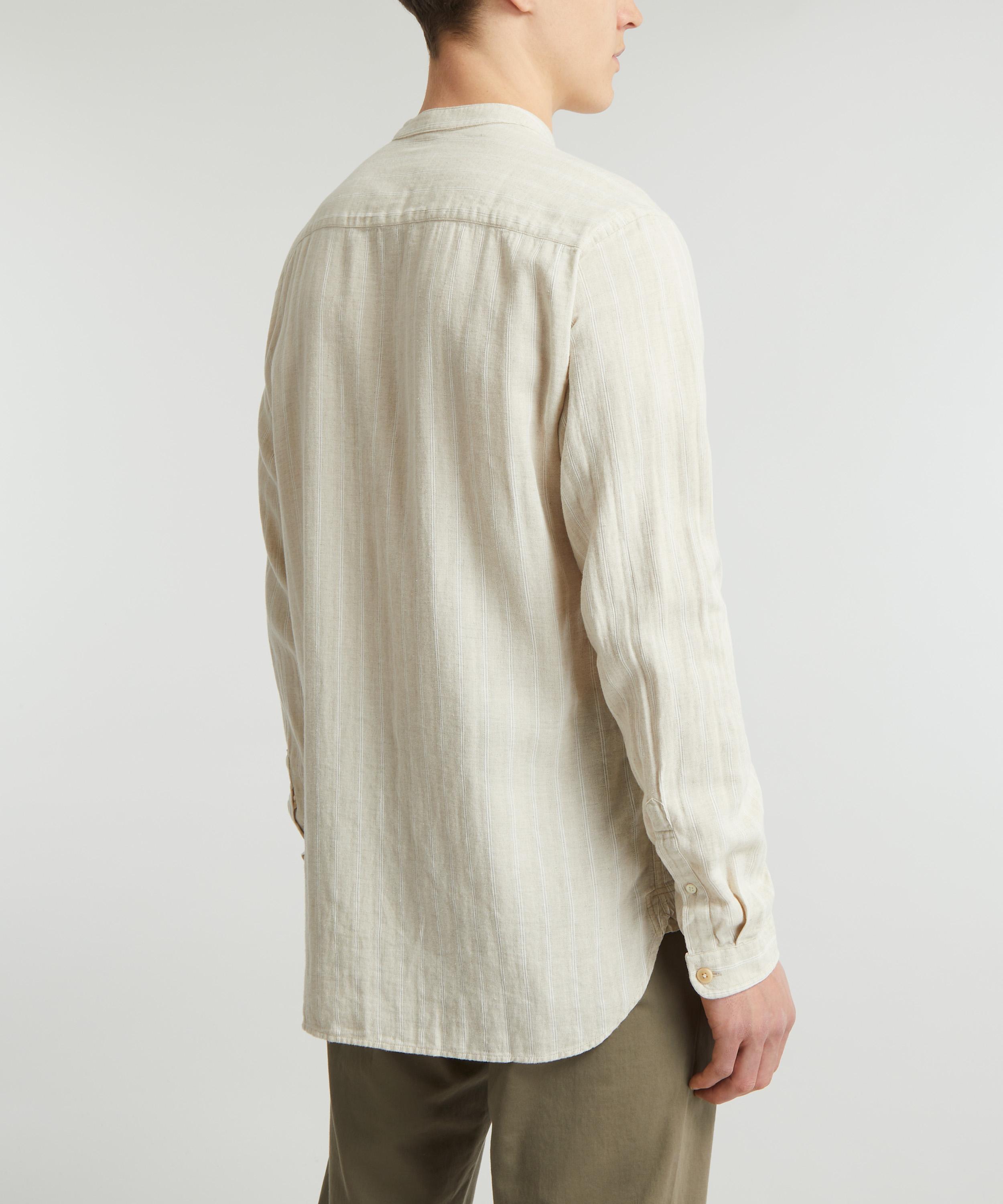 Oliver Spencer - Grandad Randal Cream Shirt image number 3