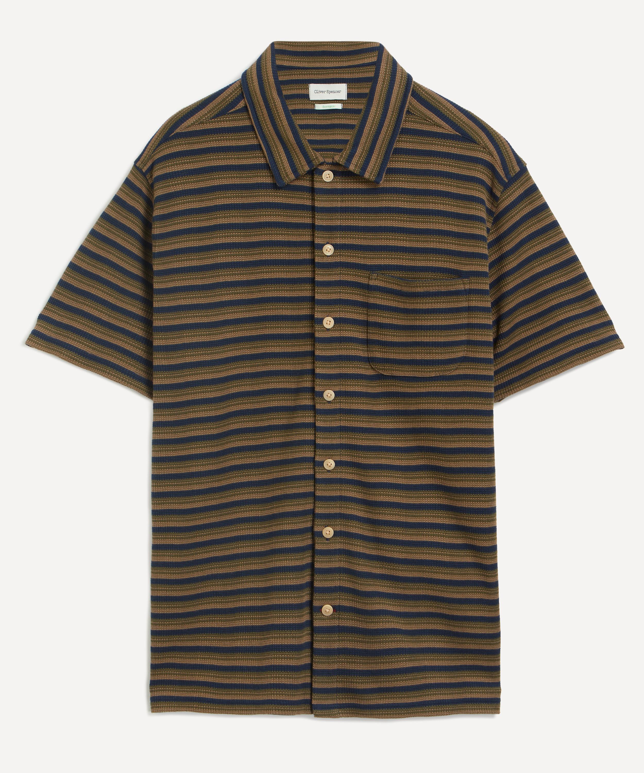 Oliver Spencer - Riviera Short-Sleeve Jersey Braemar Shirt image number 0