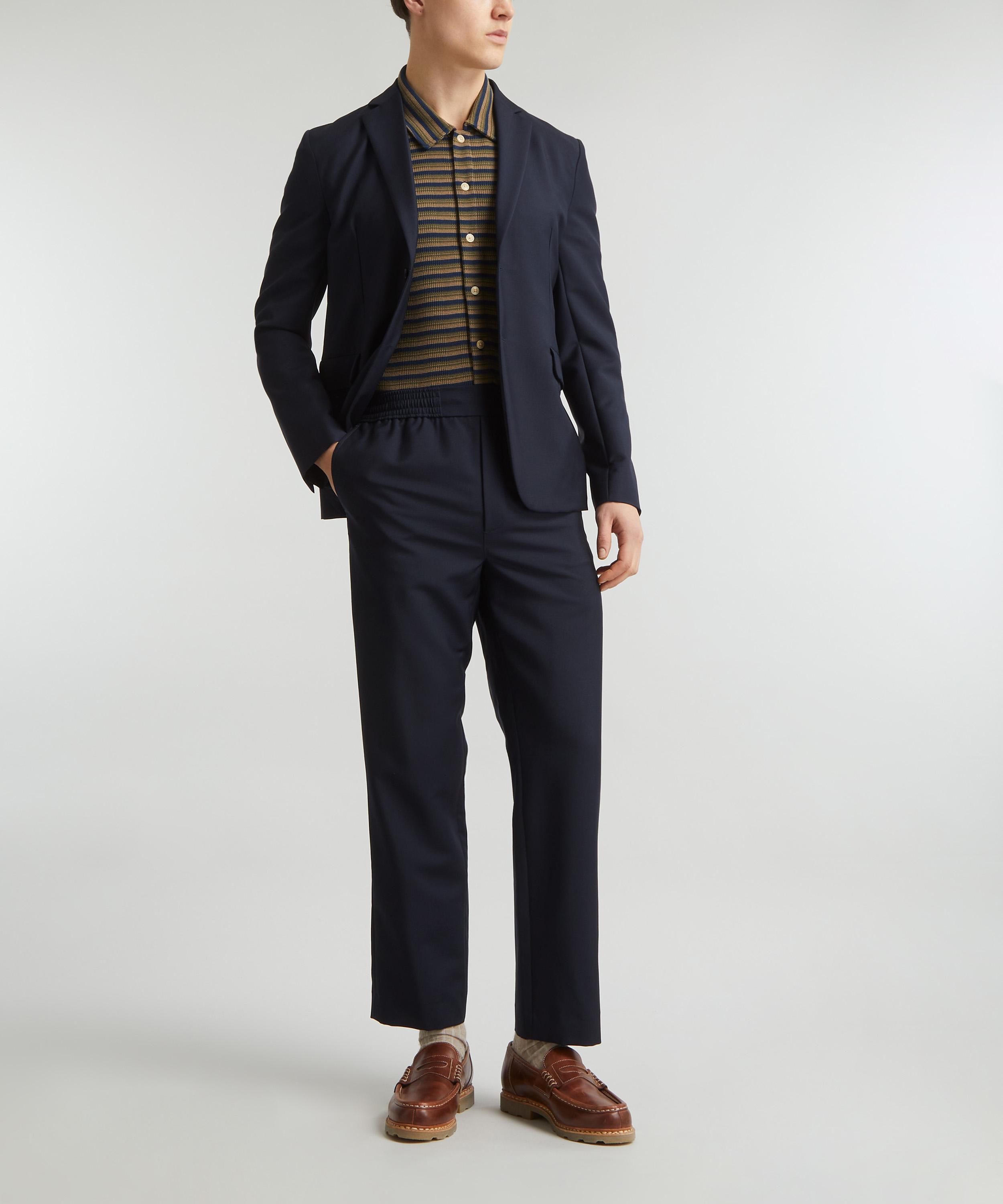 Oliver Spencer - Riviera Short-Sleeve Jersey Braemar Shirt image number 1