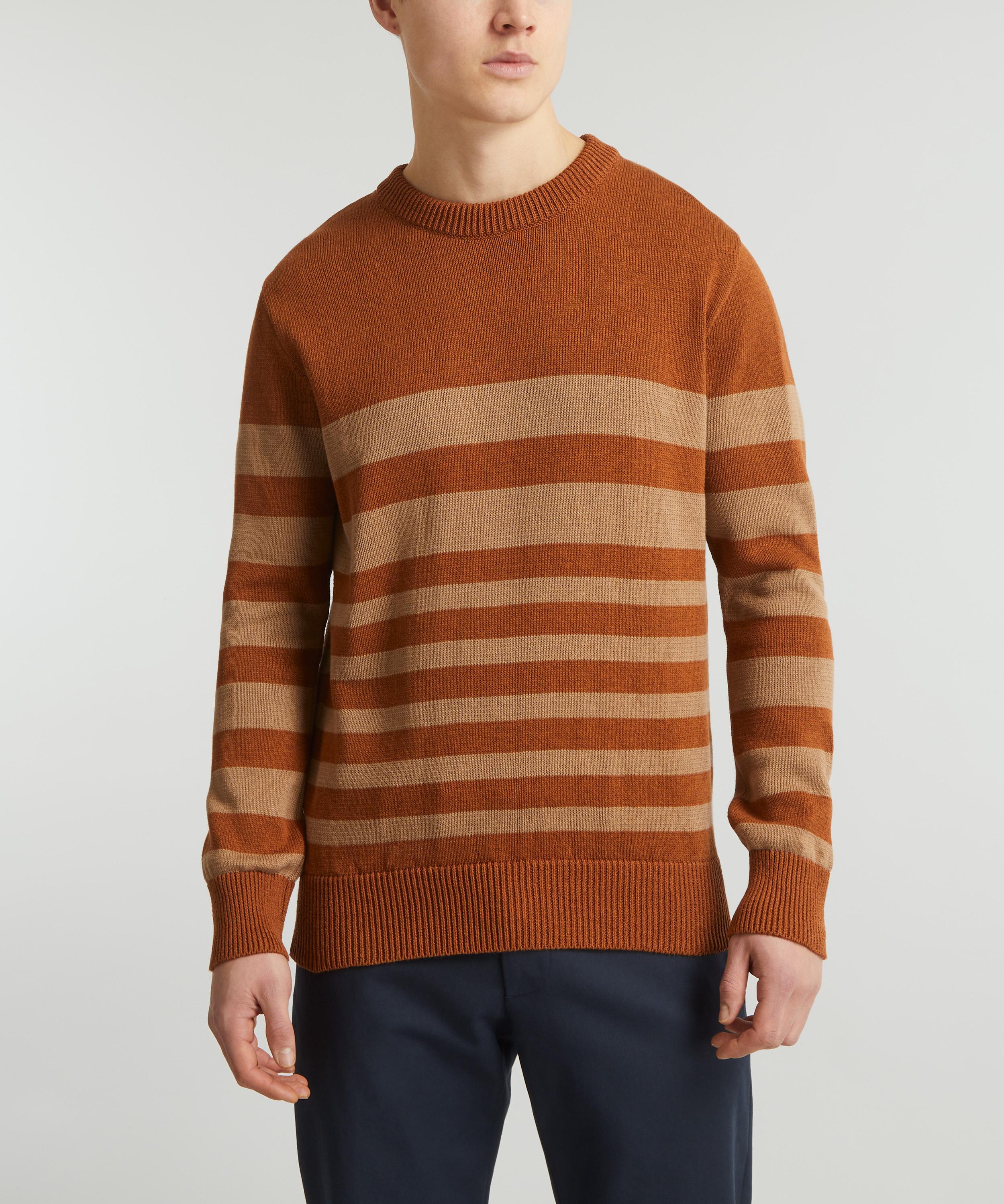 Oliver Spencer - Blenheim Turner Orange Jumper image number 2