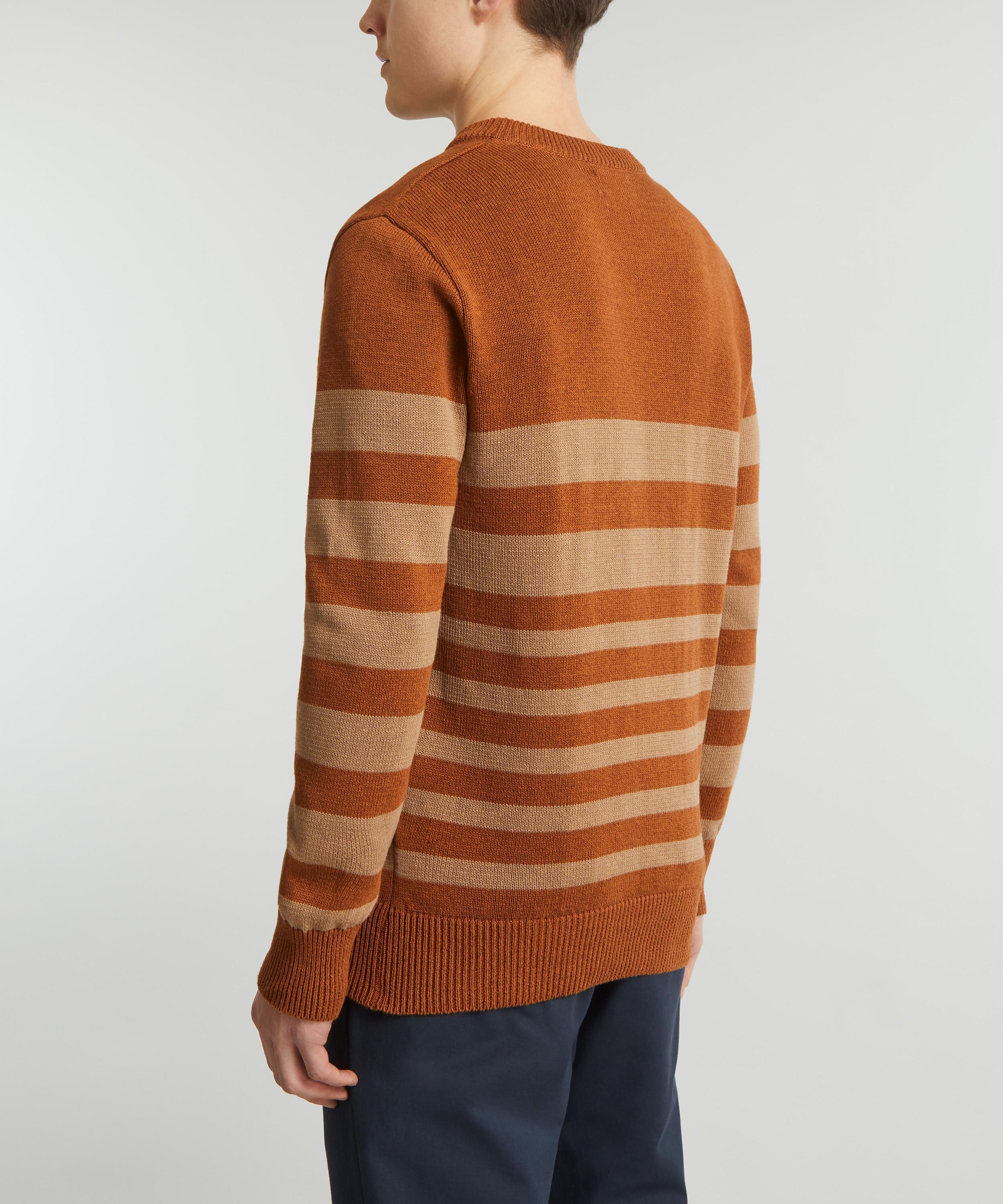 Oliver Spencer - Blenheim Turner Orange Jumper image number 3