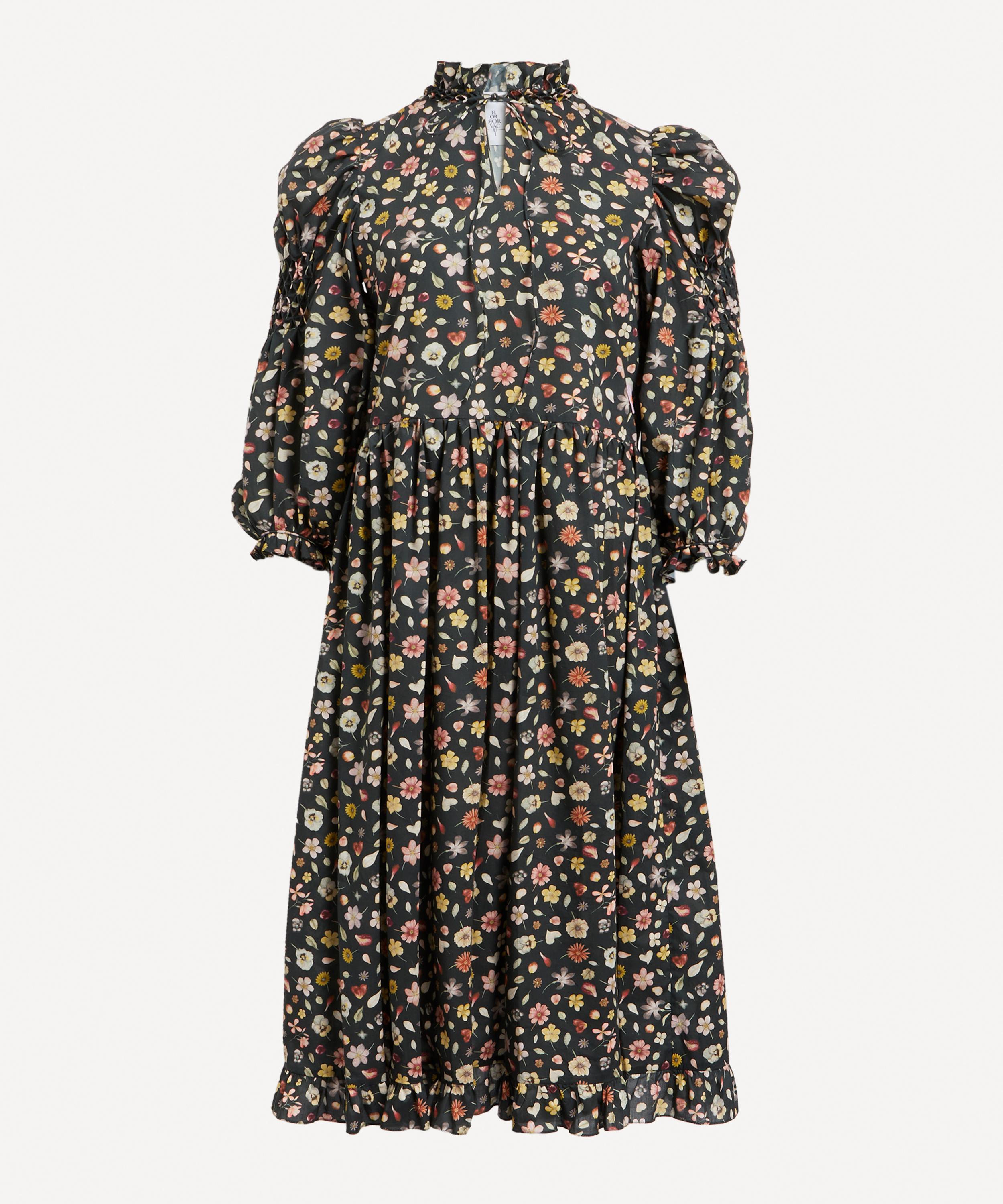 Horror Vacui Yuzuki Phyls Flower Tana Lawn Cotton Dress | Liberty