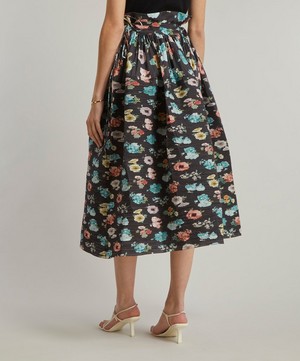 Horror Vacui - Toga Mrs Gardener Tana Lawn Cotton Pleated Midi-Skirt image number 3