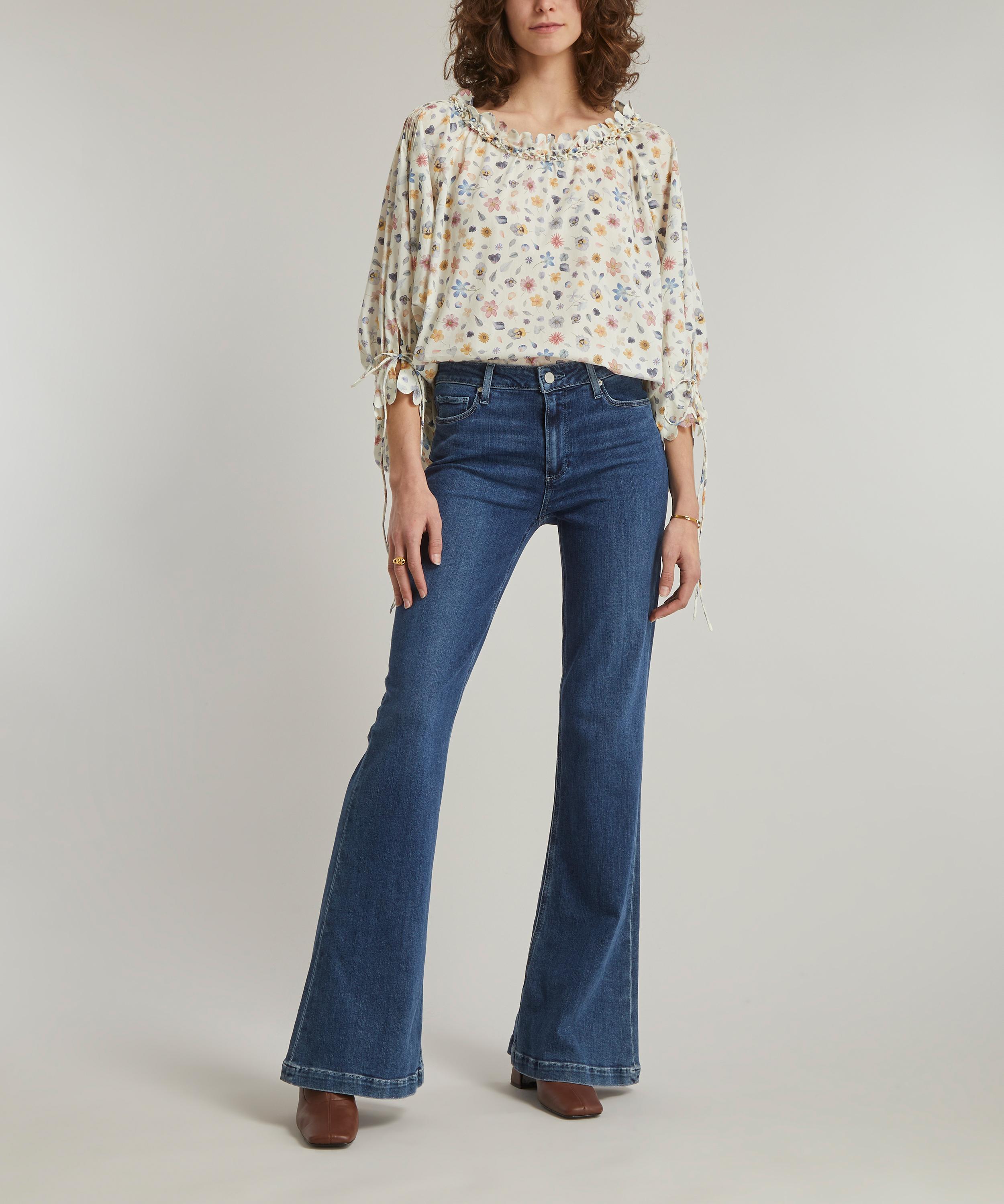 Horror Vacui - Imani Phyls Flower Tana Lawn Cotton Pleated Blouse image number 1