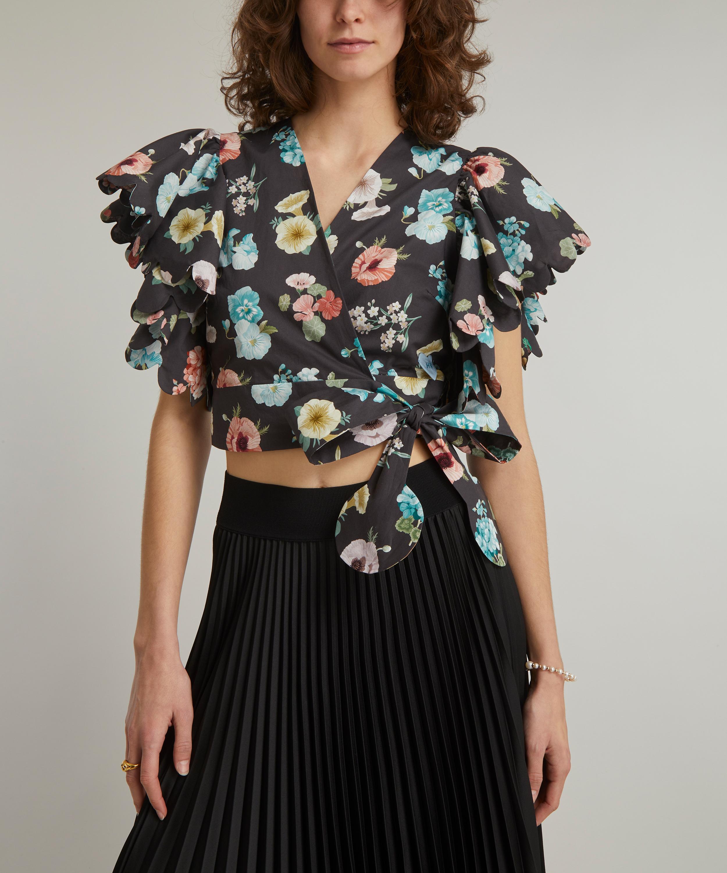 Horror Vacui - Arianna Mrs Gardener Tana Lawn™ Cotton Crop-Top image number 2