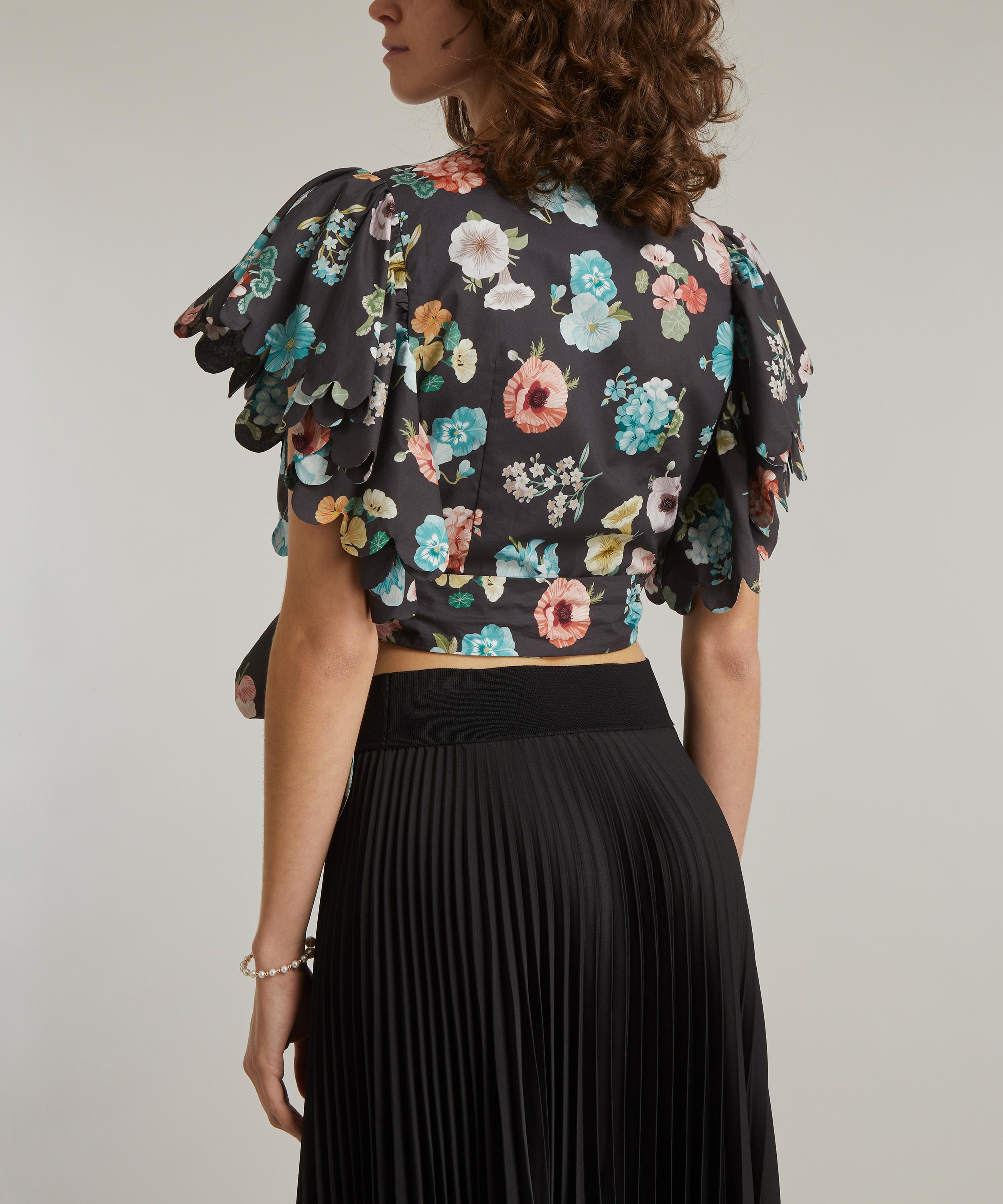 Horror Vacui - Arianna Mrs Gardener Tana Lawn™ Cotton Crop-Top image number 3