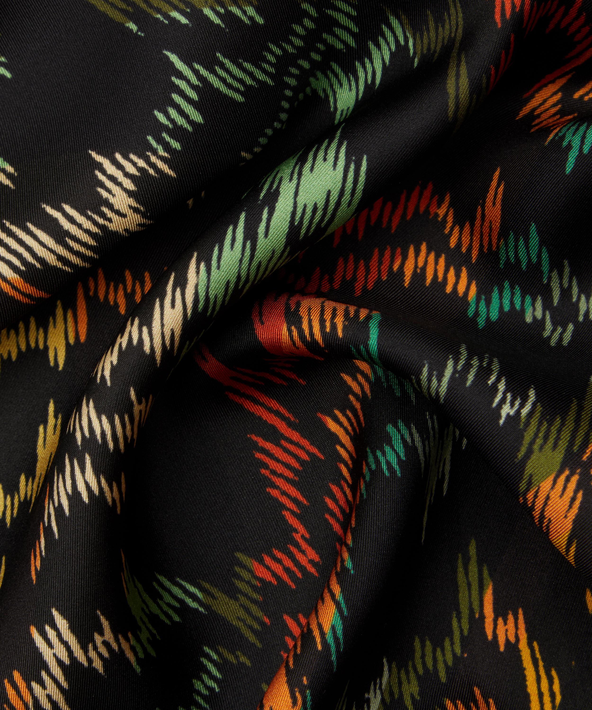 Paul Smith - Swirl Silk Animal Print Scarf image number 3
