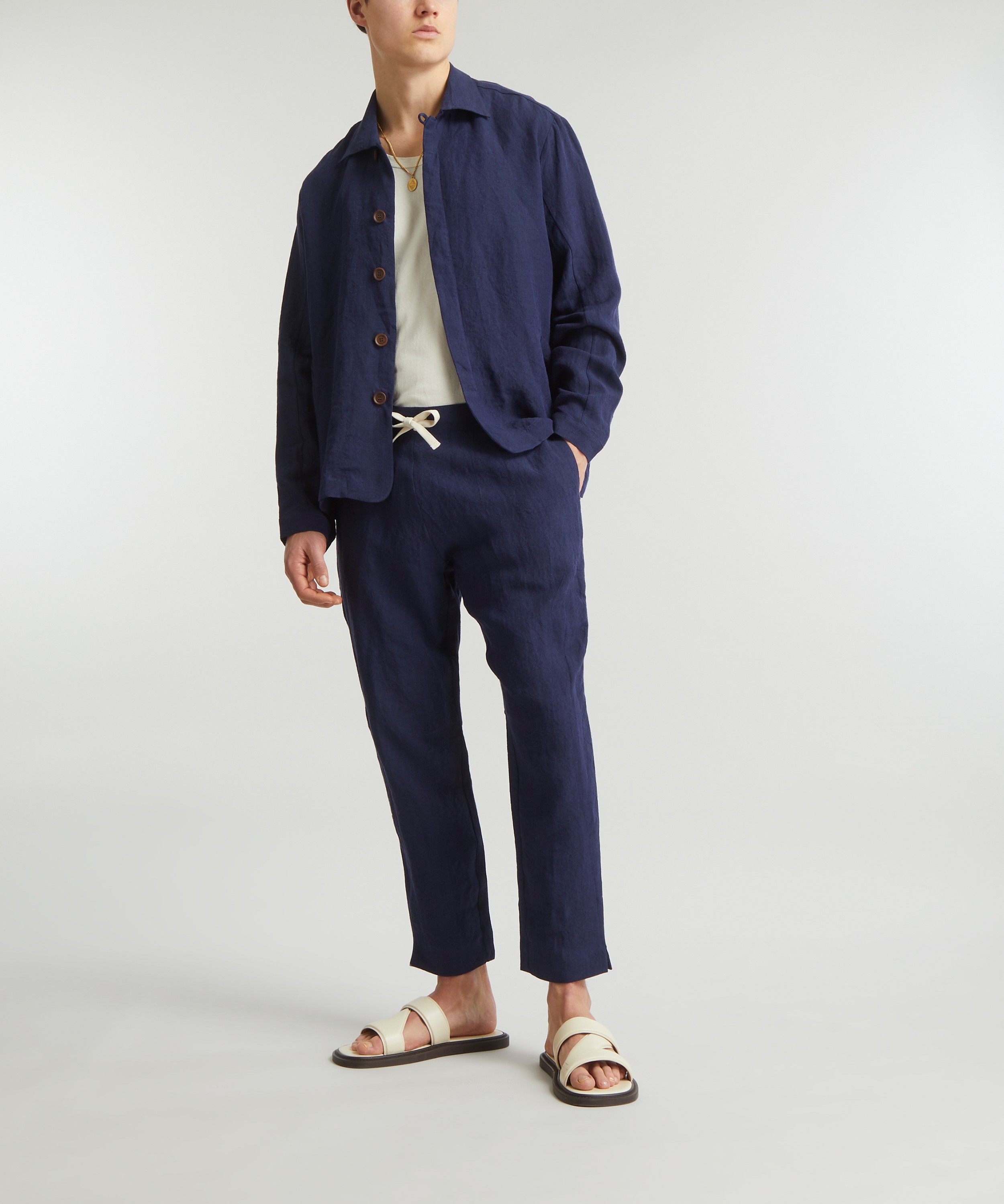 Marané - Elasticated Linen Trousers image number 1