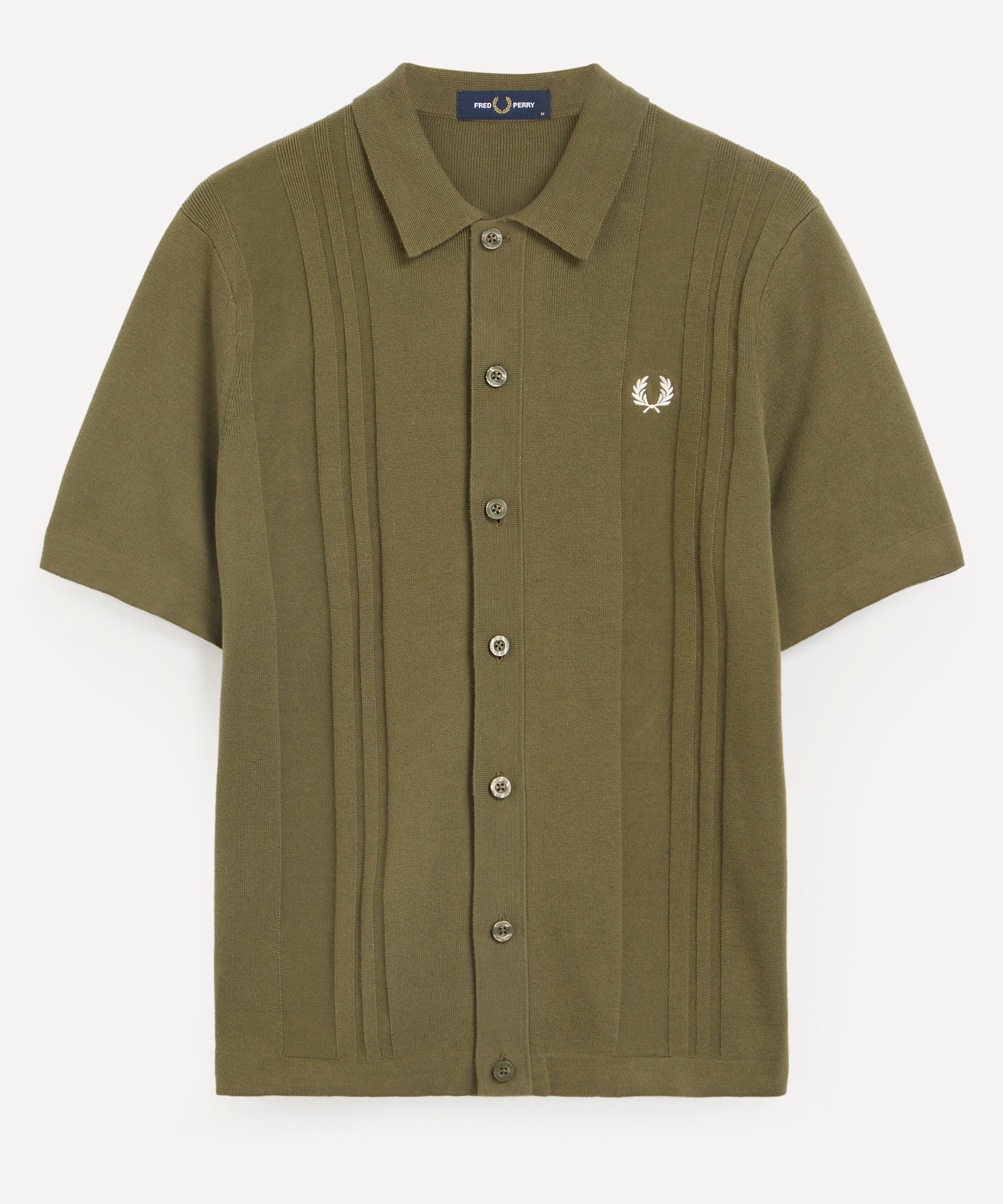 Fred Perry - Button-Through Knitted Shirt image number null