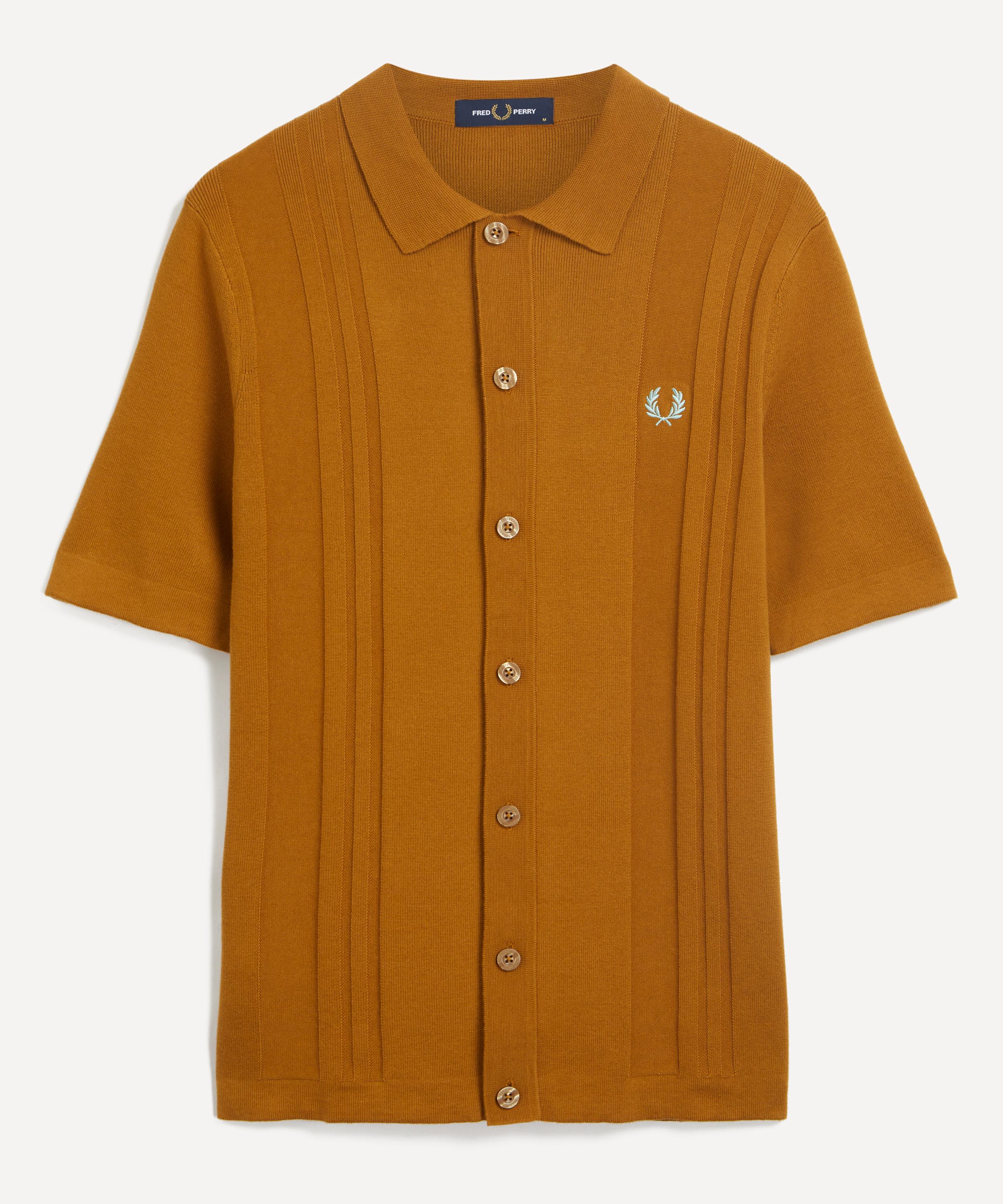 Fred Perry - Cotton Crochet Knit Polo Shirt image number 0