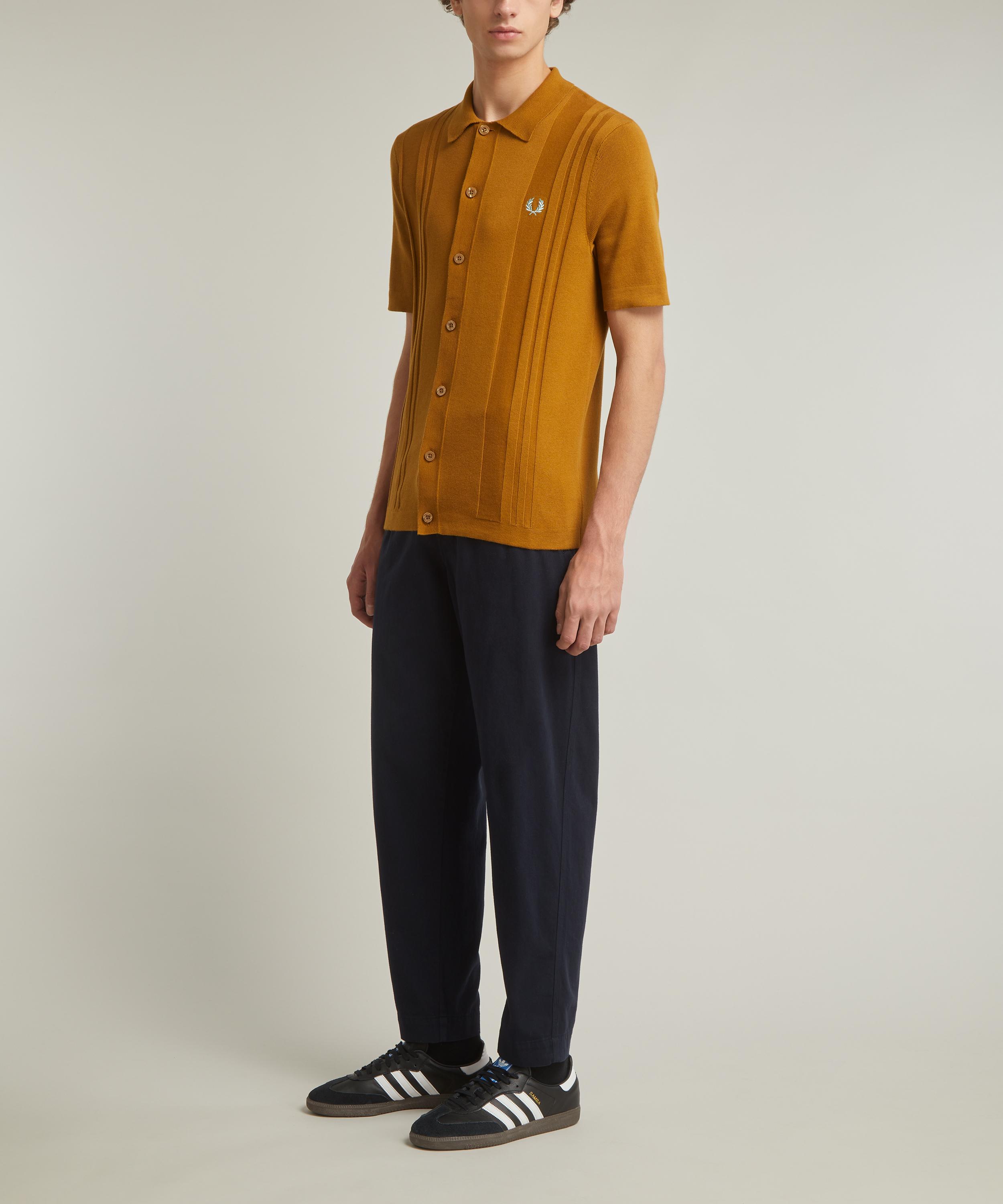 Fred Perry - Cotton Crochet Knit Polo Shirt image number 1