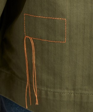 Fortela - Solomon Flap-Pocket Herringbone-Twill Jacket image number 4