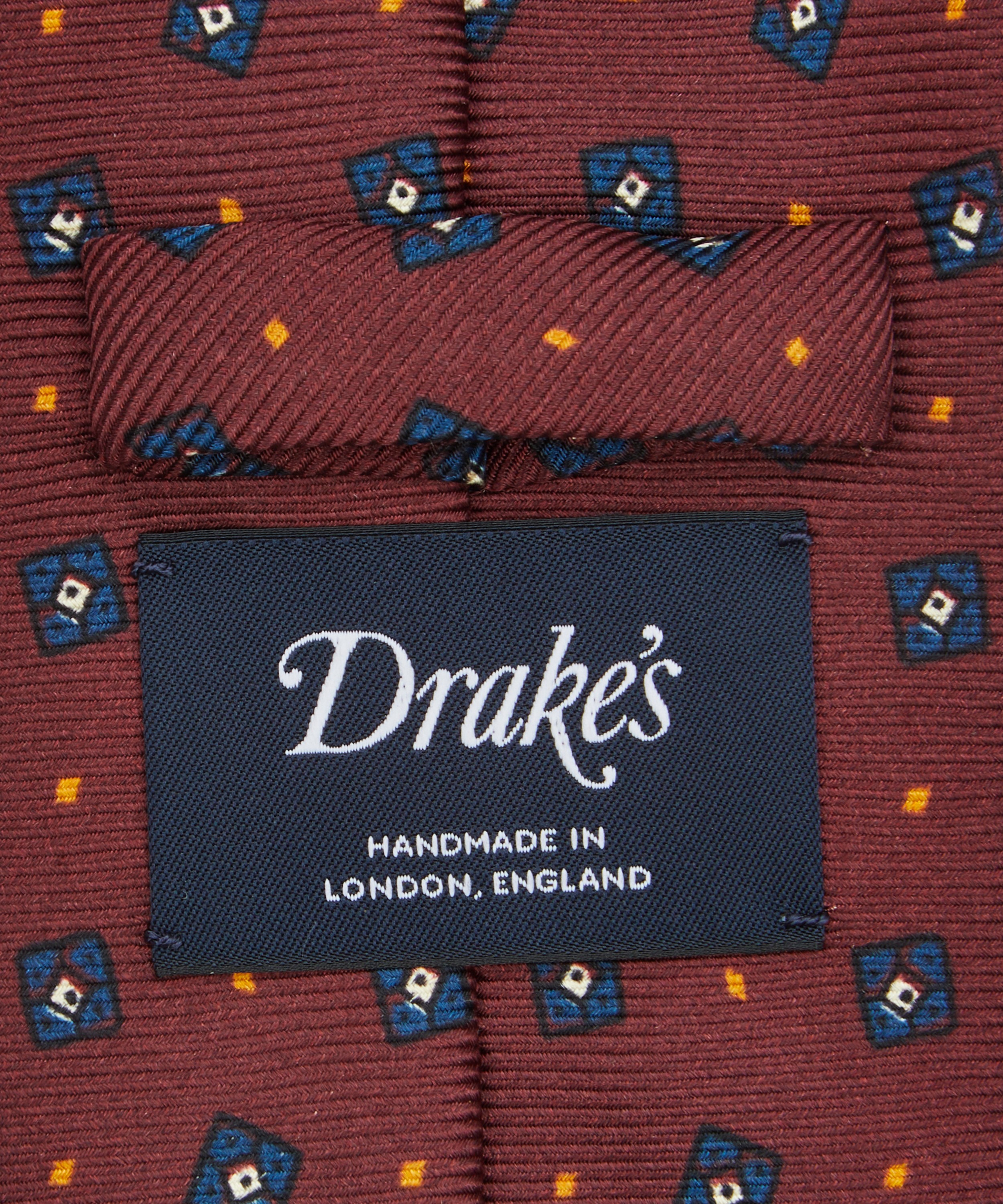 Drakes Men's Square Silk Tie