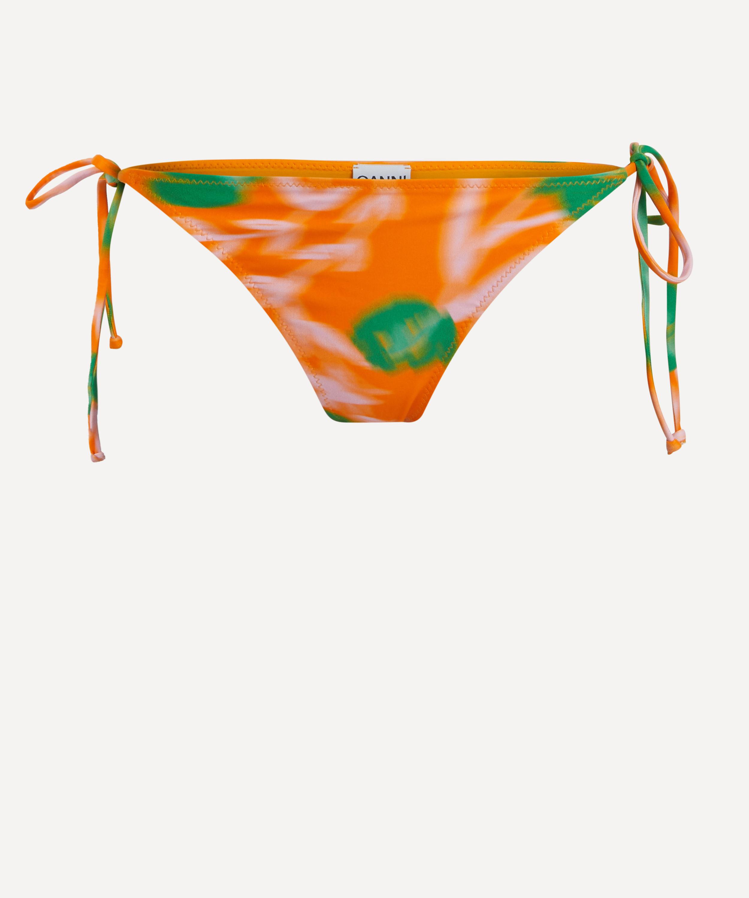 Ganni - Vibrant Orange String Bikini Bottoms image number 0