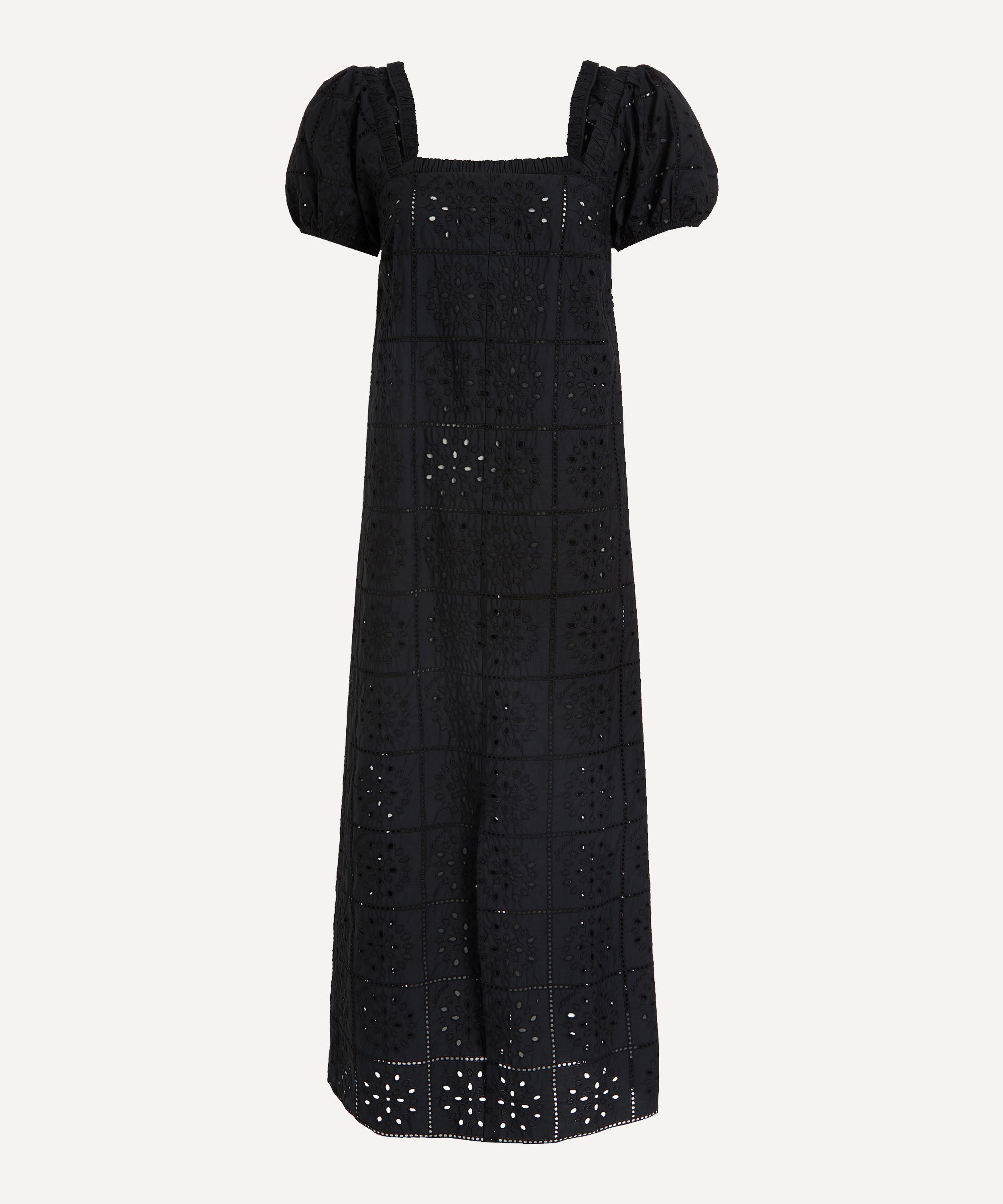 Ganni - Broderie Anglaise Midi-Dress image number 0