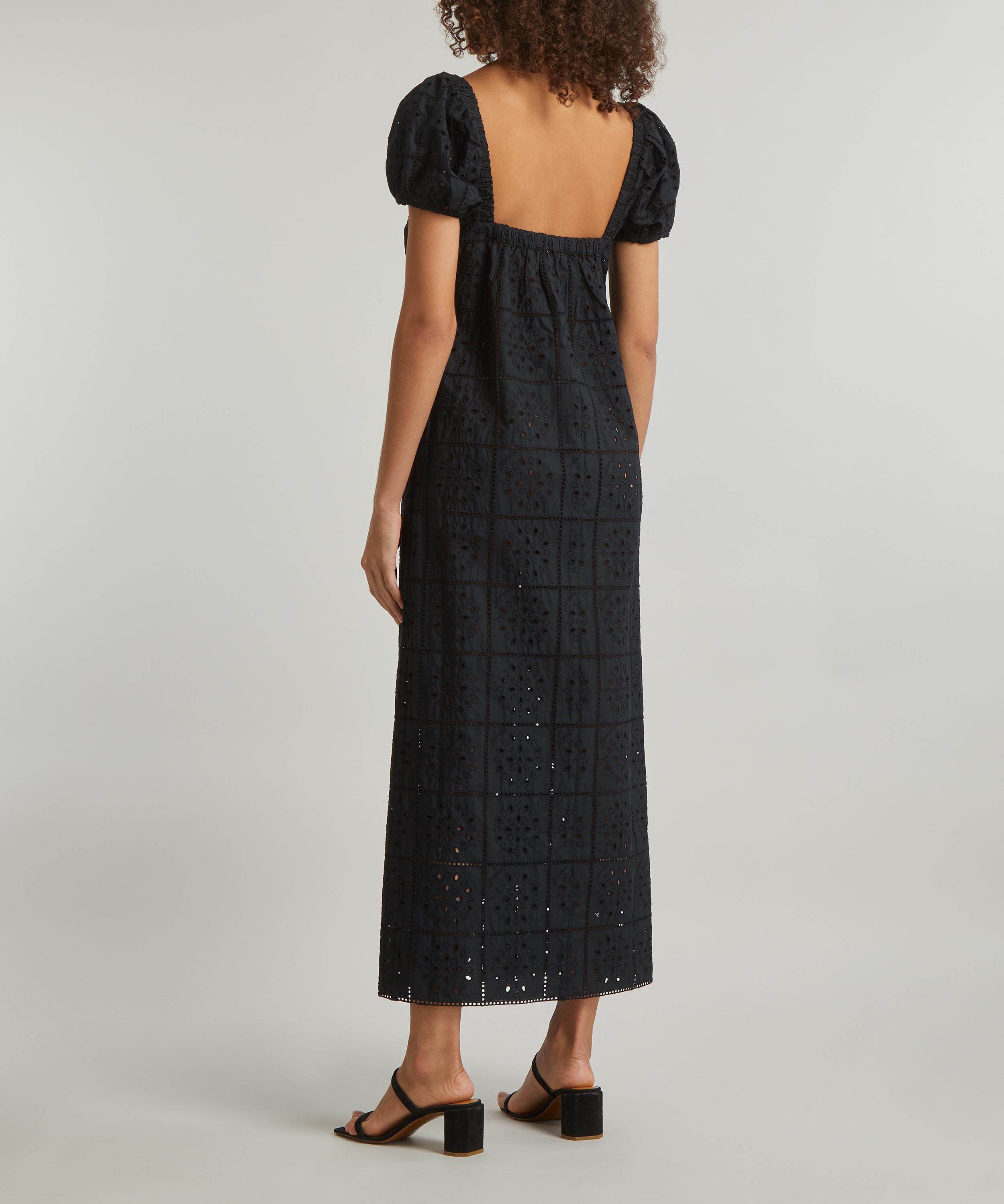 Ganni - Broderie Anglaise Midi-Dress image number 3