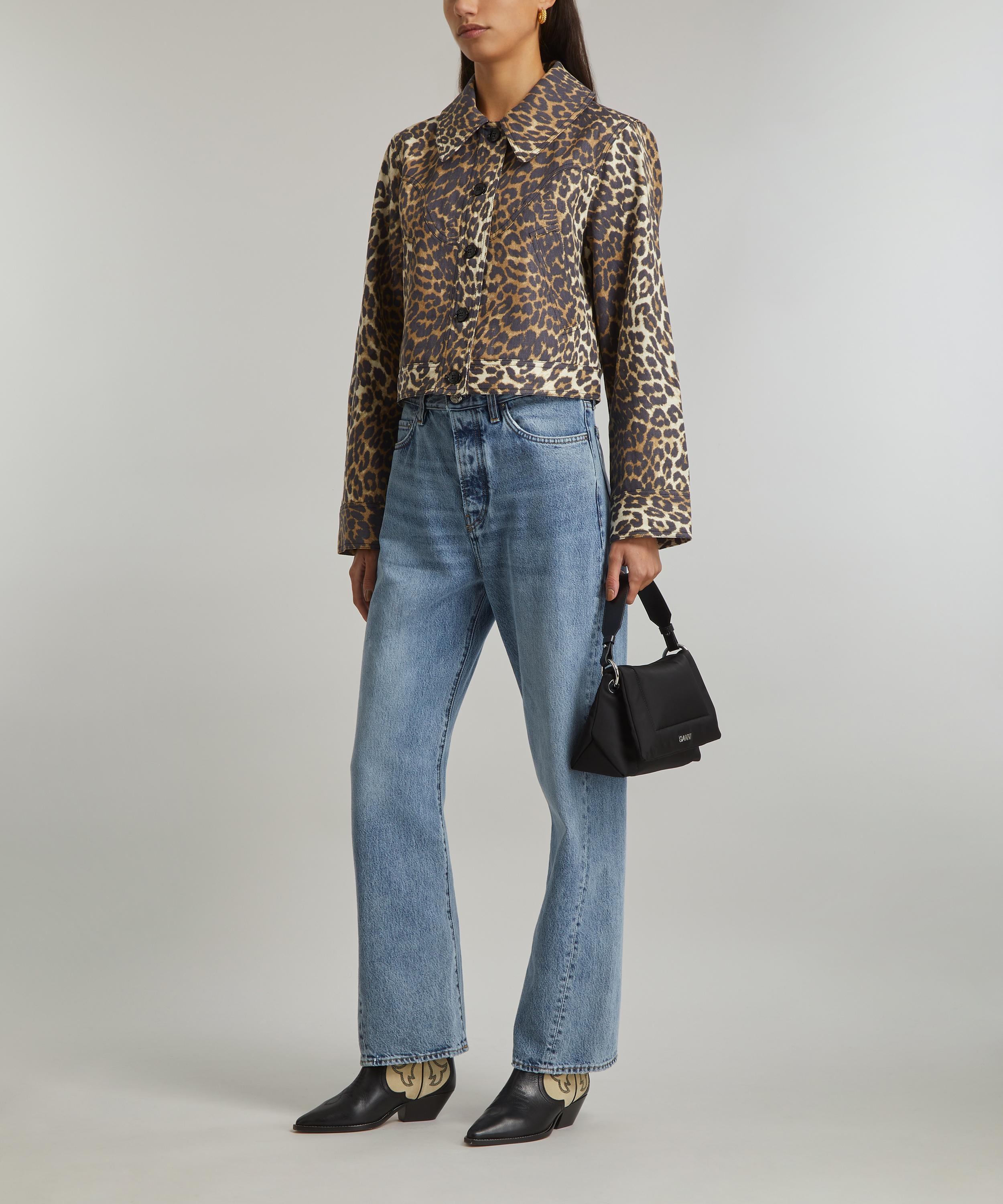 Ganni - Leopard-Printed Short Jacket image number 1