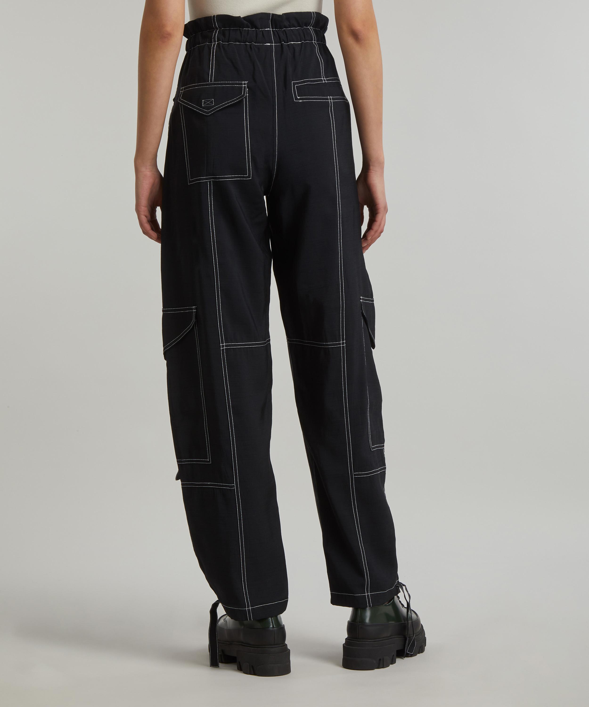 Buy Contrast Stitch Linen Pant - Black Liberty Rose for Sale Online  Australia