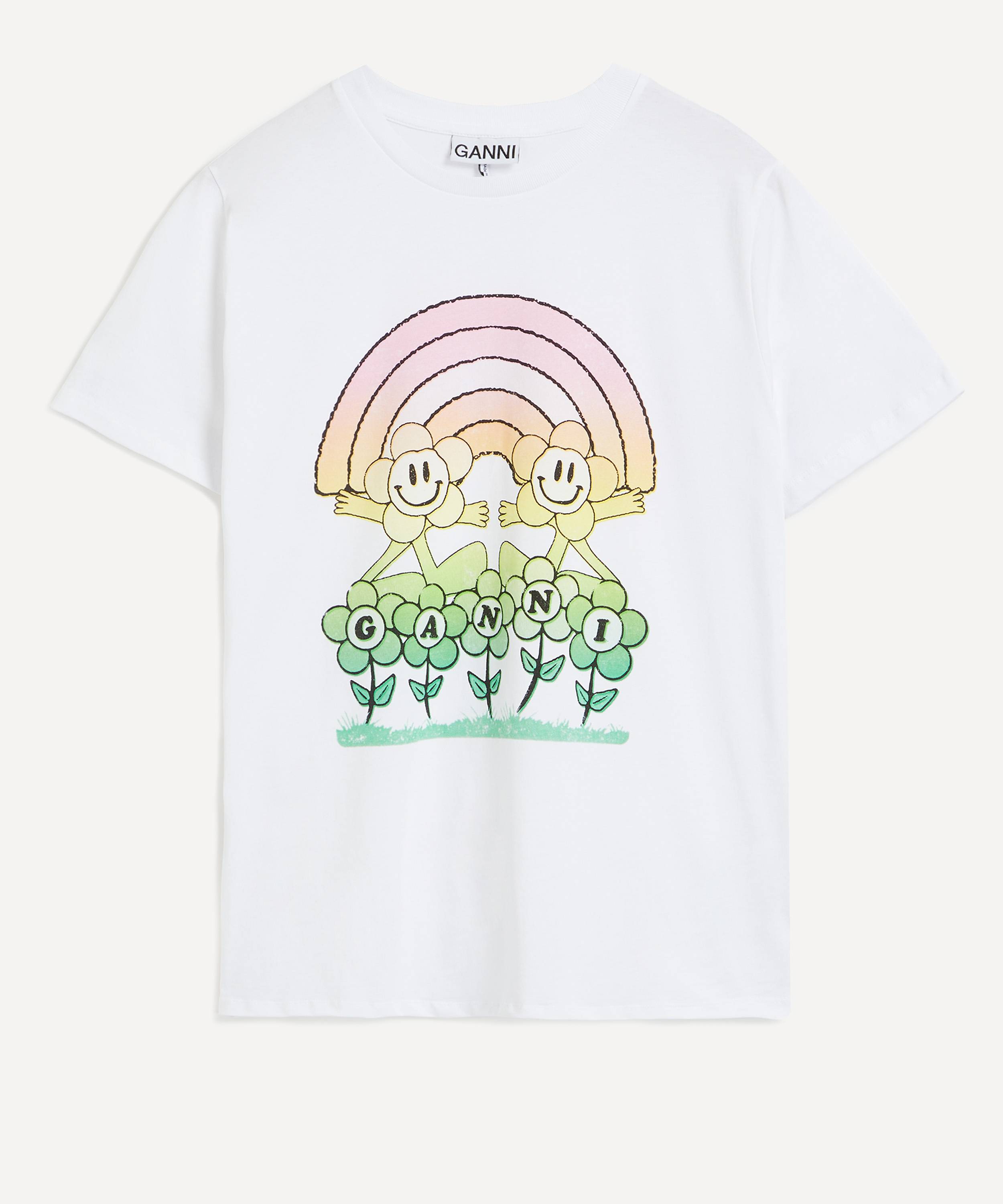 Ganni Relaxed Rainbow T-Shirt Liberty
