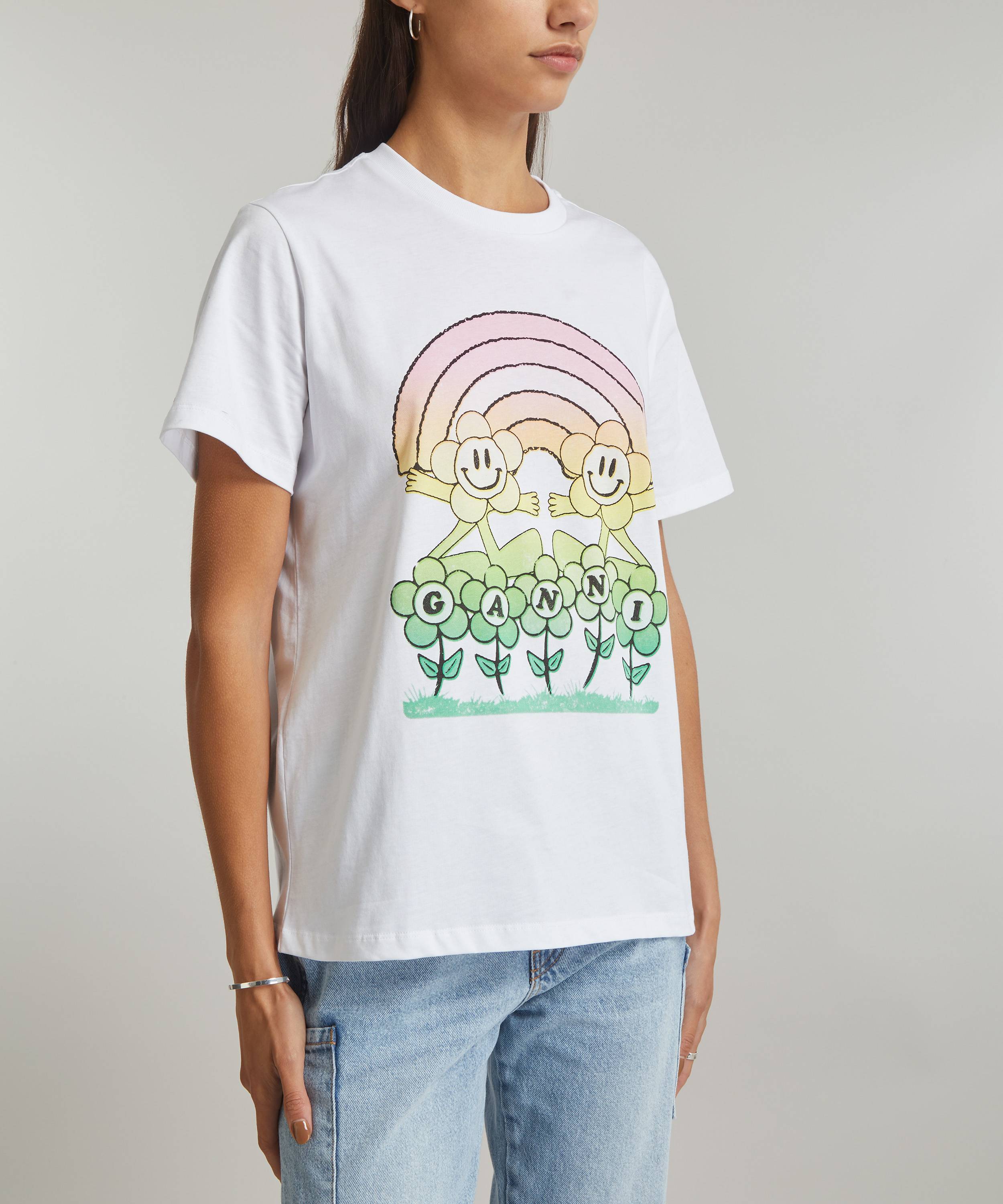 Ganni Relaxed Rainbow T-Shirt Liberty