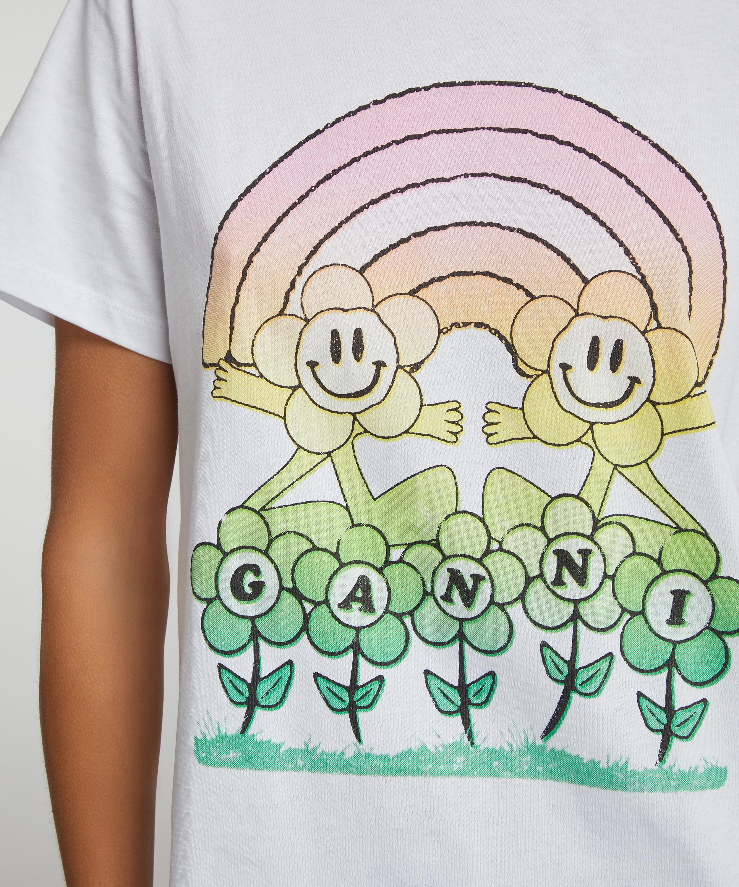 Ganni - Relaxed Rainbow T-Shirt image number 4