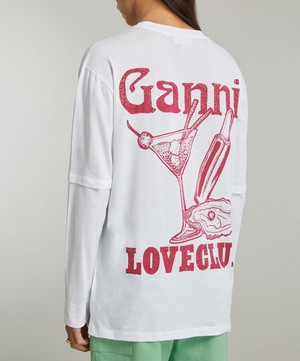 Ganni - Layered Long-Sleeve Top image number 3