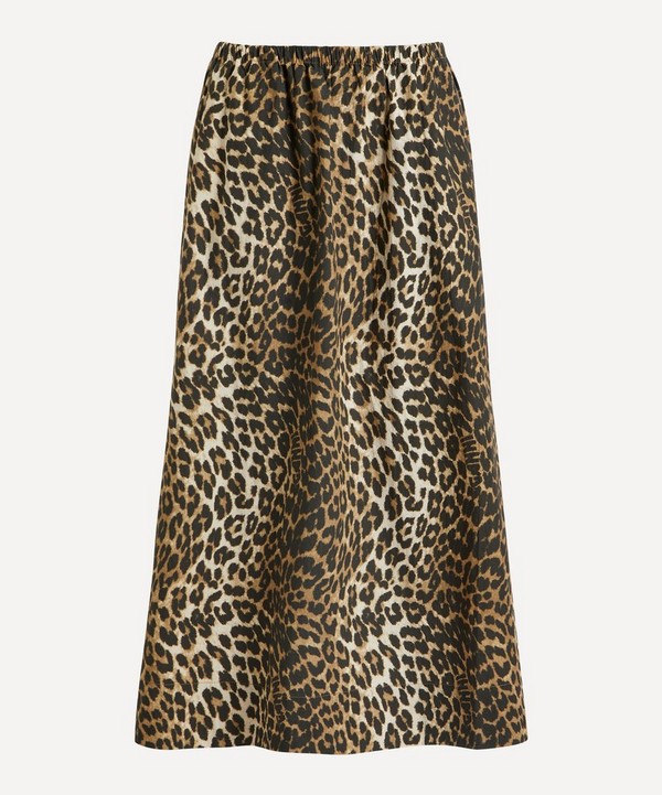 Ganni - Leopard-Printed Maxi-Skirt image number null