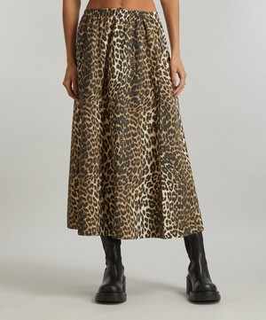 Ganni - Leopard-Printed Maxi-Skirt image number 2