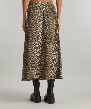 Ganni - Leopard-Printed Maxi-Skirt image number 3