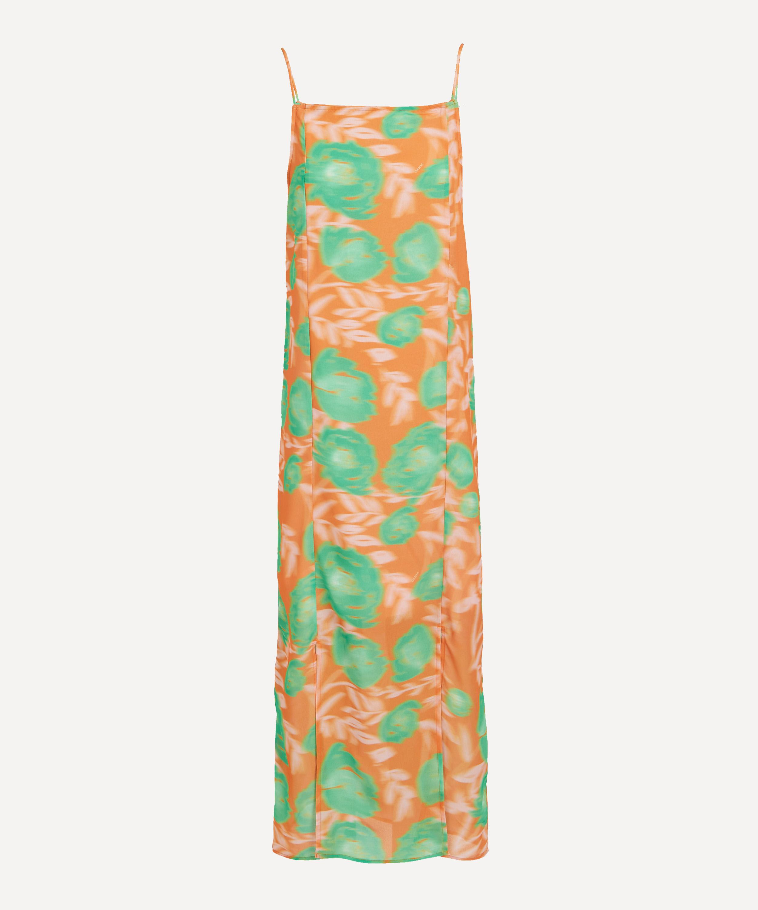 Ganni Printed Light Crepe Midi-Dress | Liberty