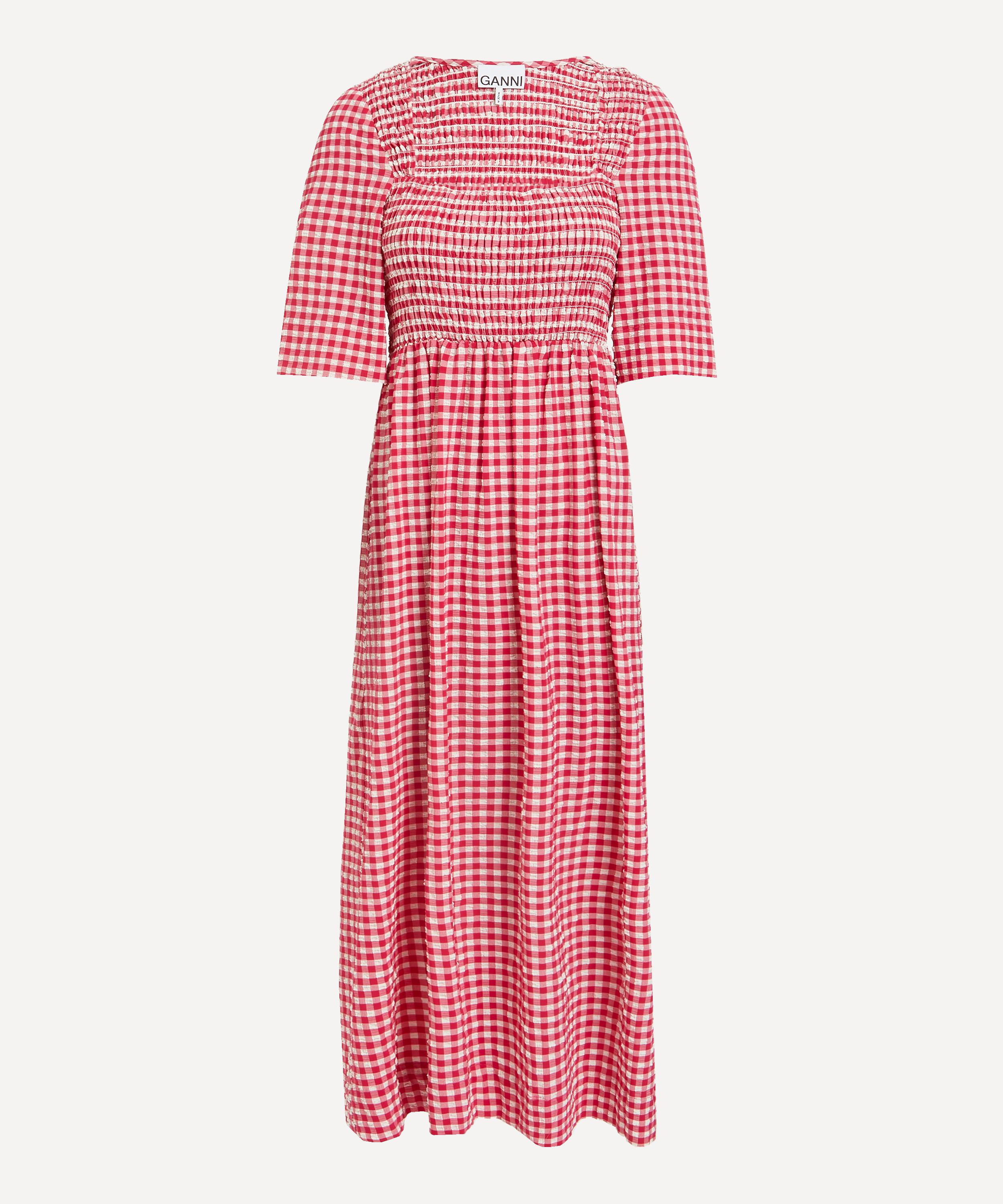 Ganni Seersucker Smock-Dress | Liberty
