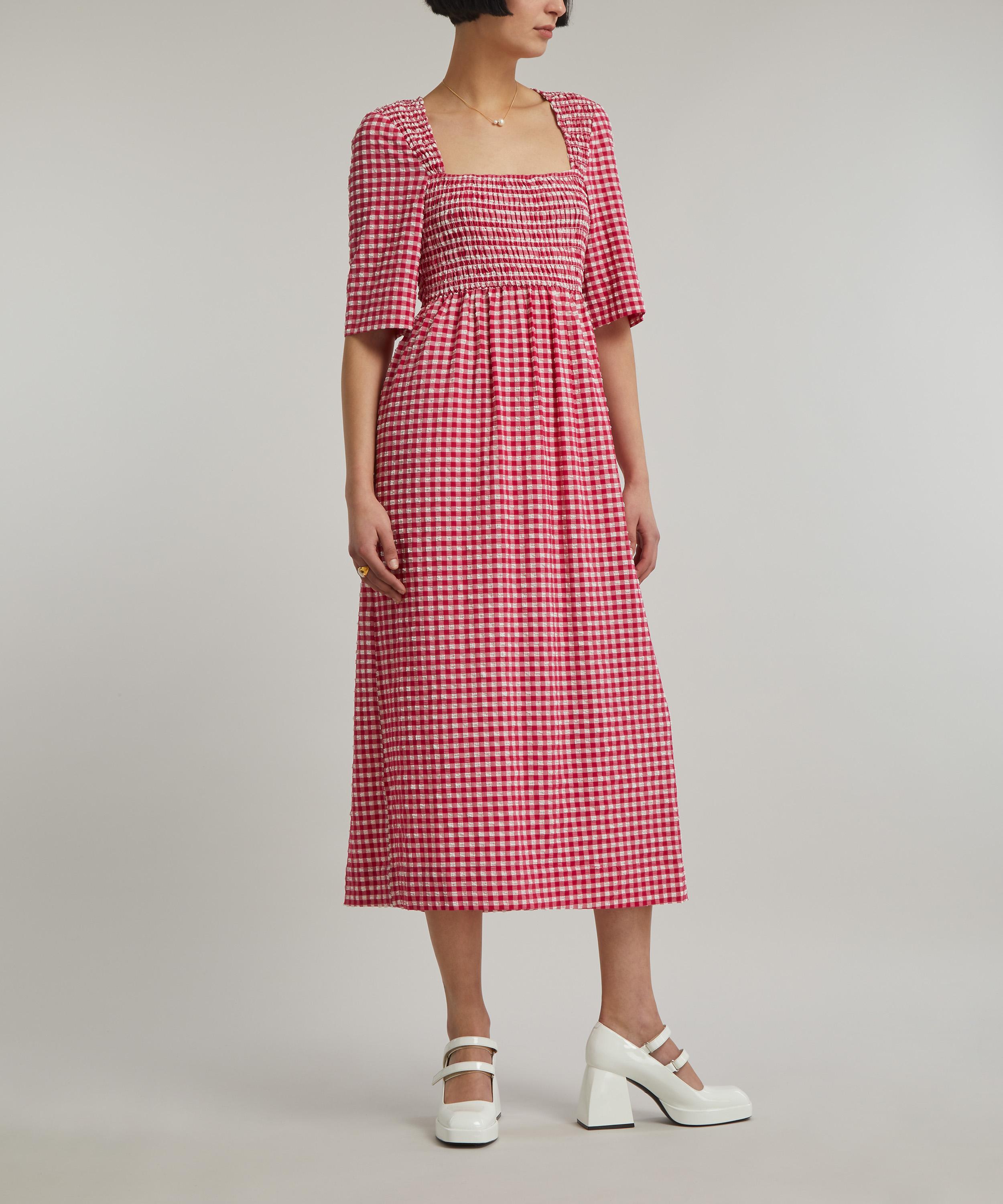 Ganni - Seersucker Smock-Dress image number 2