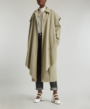 Totême - Layered Cotton-Cupro Trench Coat image number 1