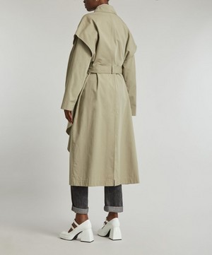 Totême - Layered Cotton-Cupro Trench Coat image number 3