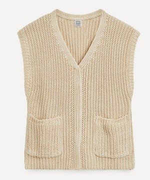Toteme - Linen Cotton Vest image number 0