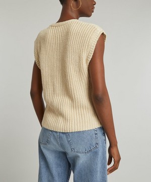 Toteme - Linen Cotton Vest image number 3