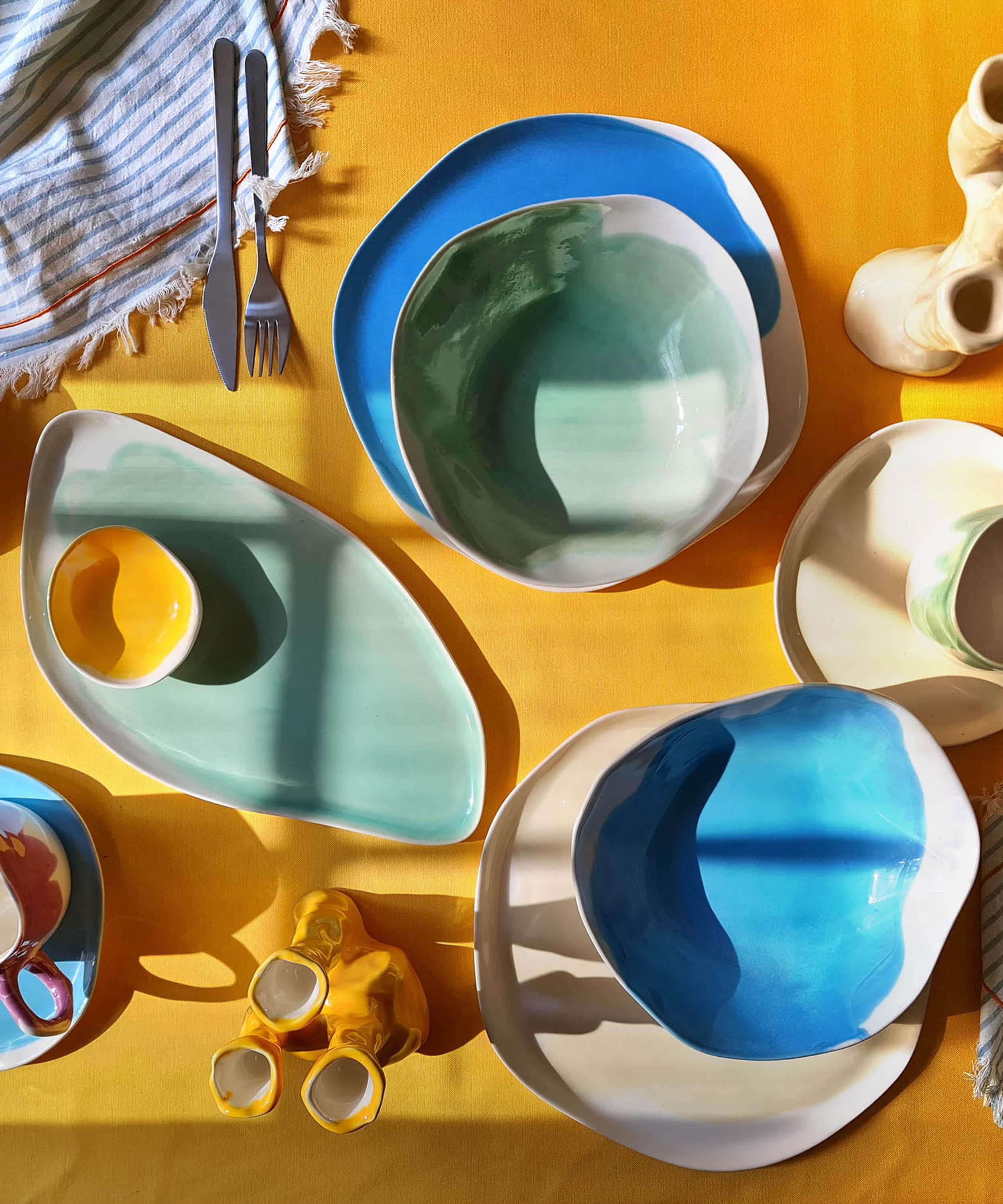 Pottery & Poetry - Painted Porcelain Pasta Bowl image number 1