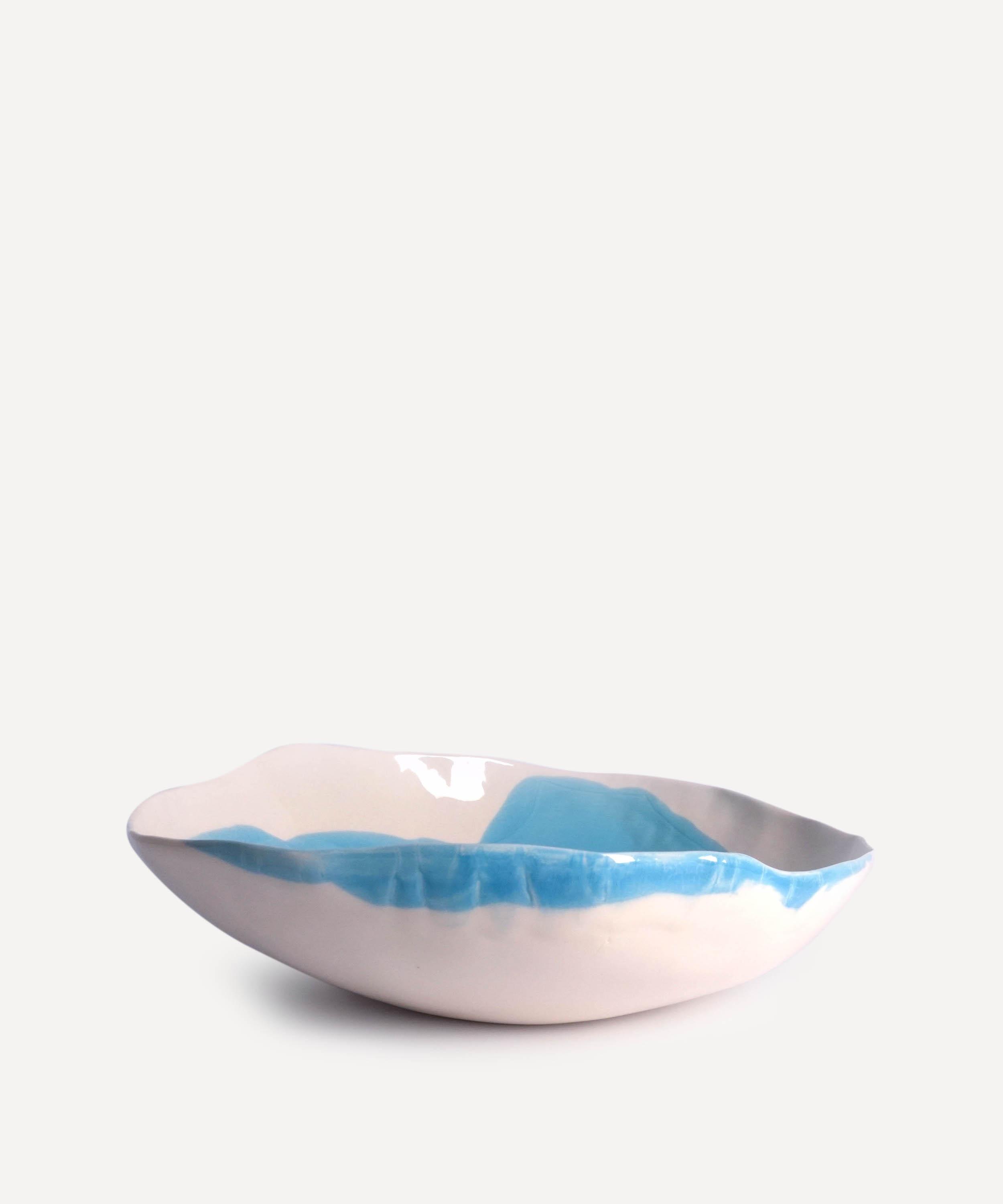 Pottery & Poetry - Painted Porcelain Salad Bowl image number 3