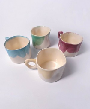 Pottery & Poetry - Painted Porcelain Mug Set of Four image number 2