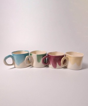 Pottery & Poetry - Painted Porcelain Mug Set of Four image number 3