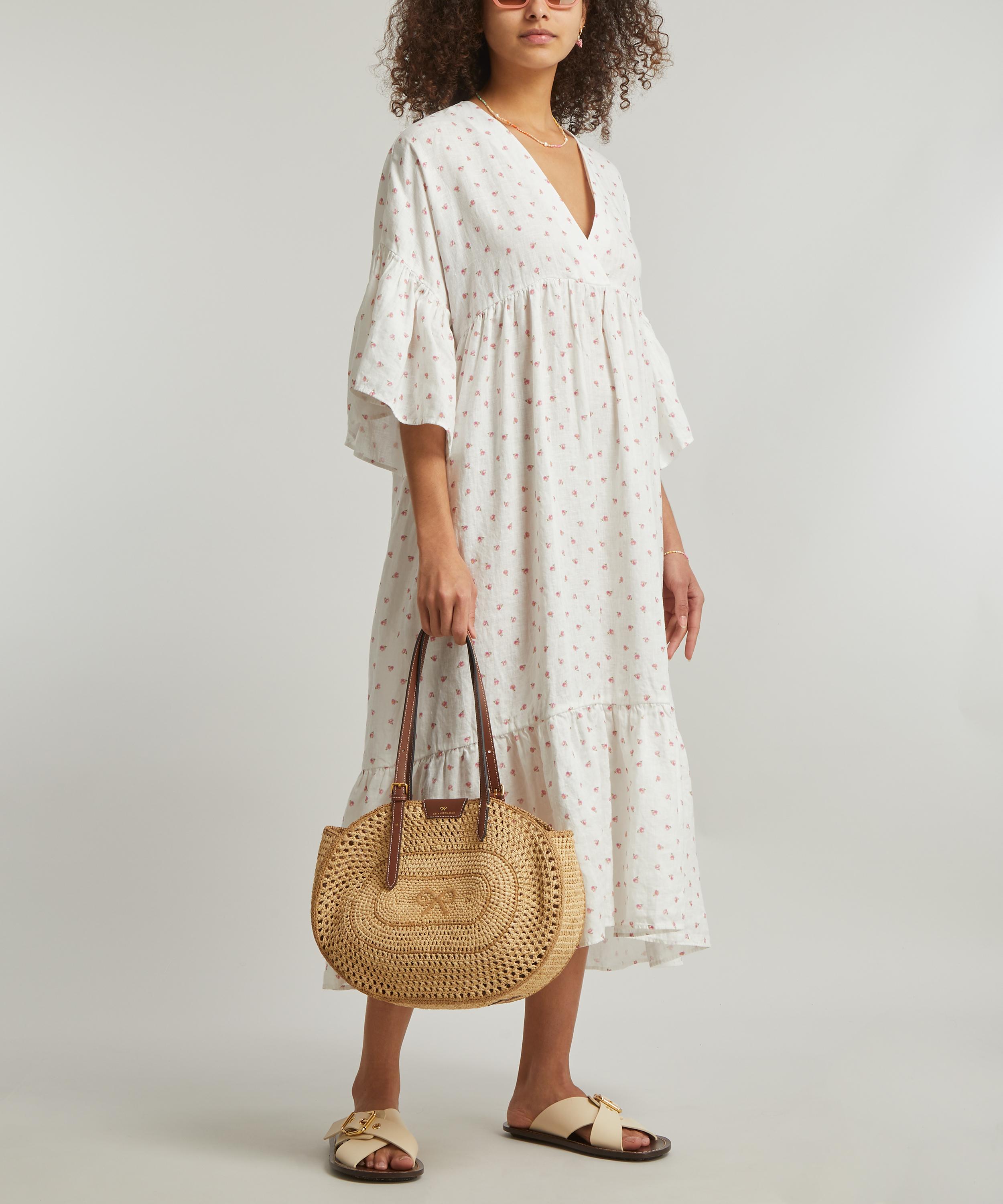 Anya Hindmarch - Raffia Bow Oval Tote Bag image number 0