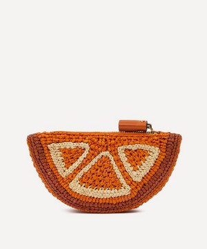 Anya Hindmarch - Raffia Orange Pouch Bag image number 2