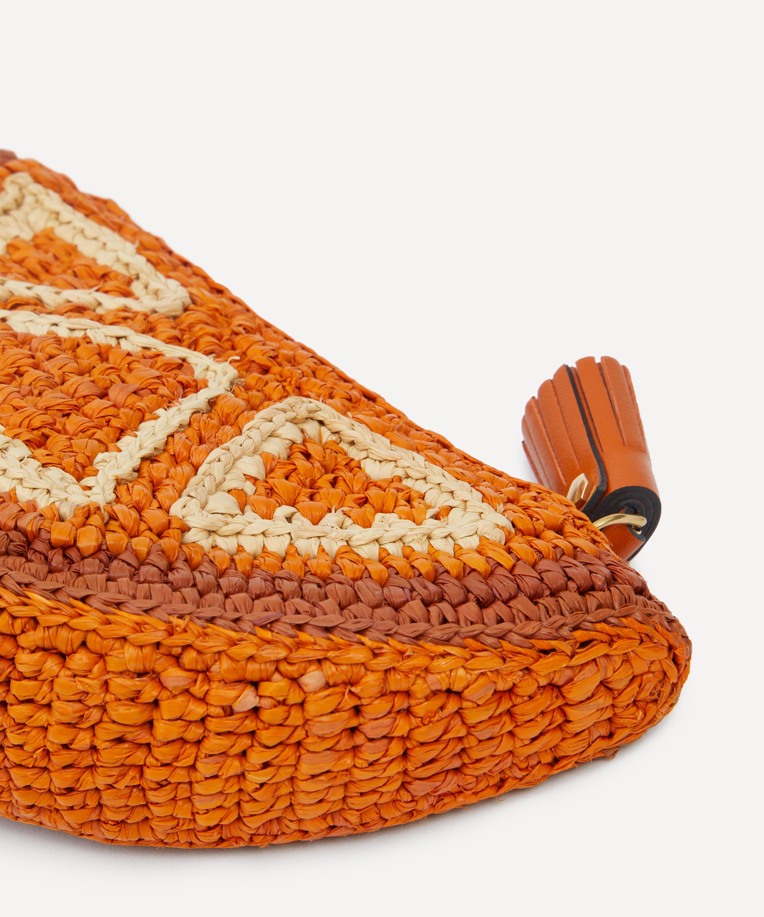 Anya Hindmarch - Raffia Orange Pouch Bag image number 3