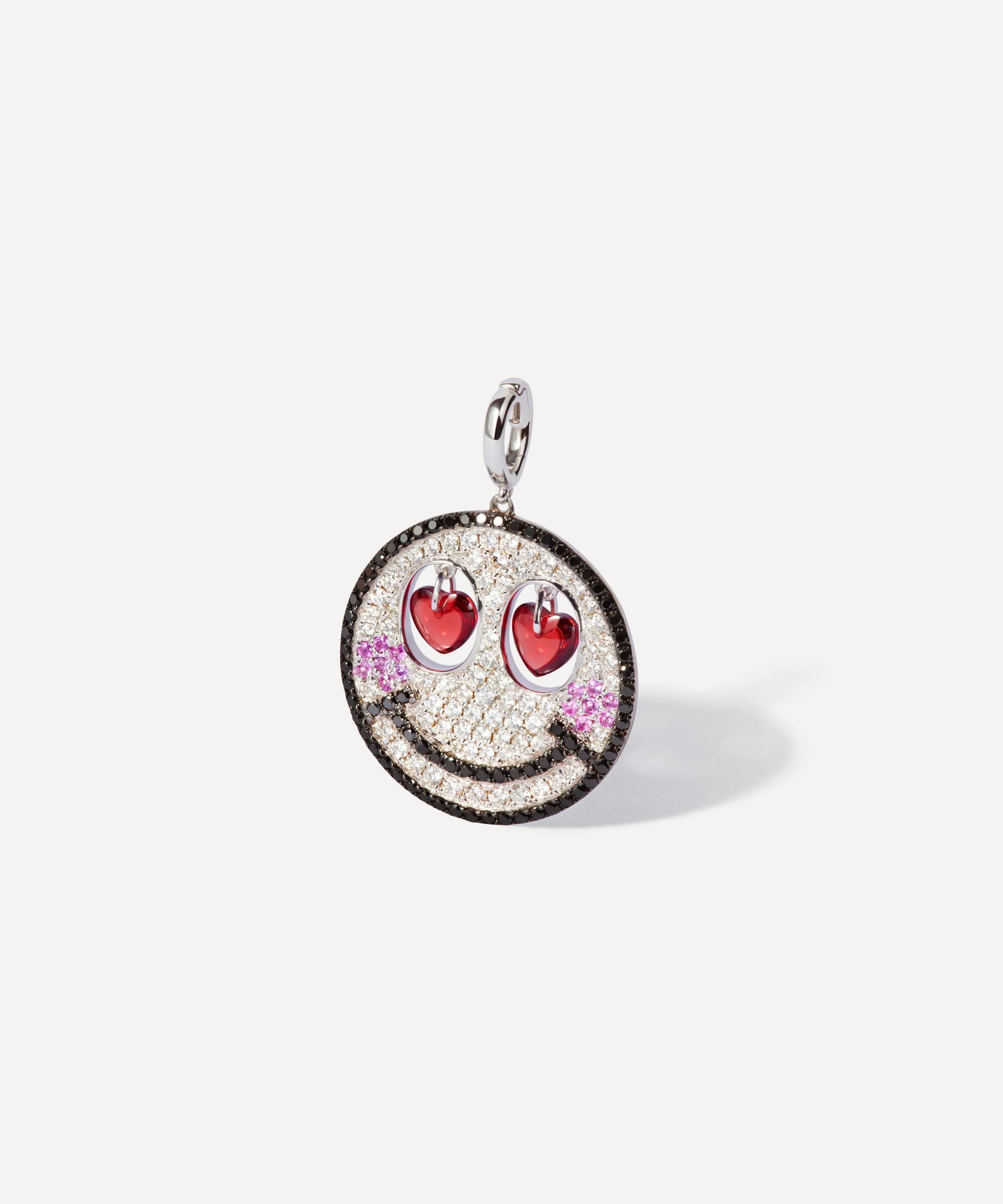 Annoushka - 18ct White Gold Mythology Cupid Happy Face Charm image number 0