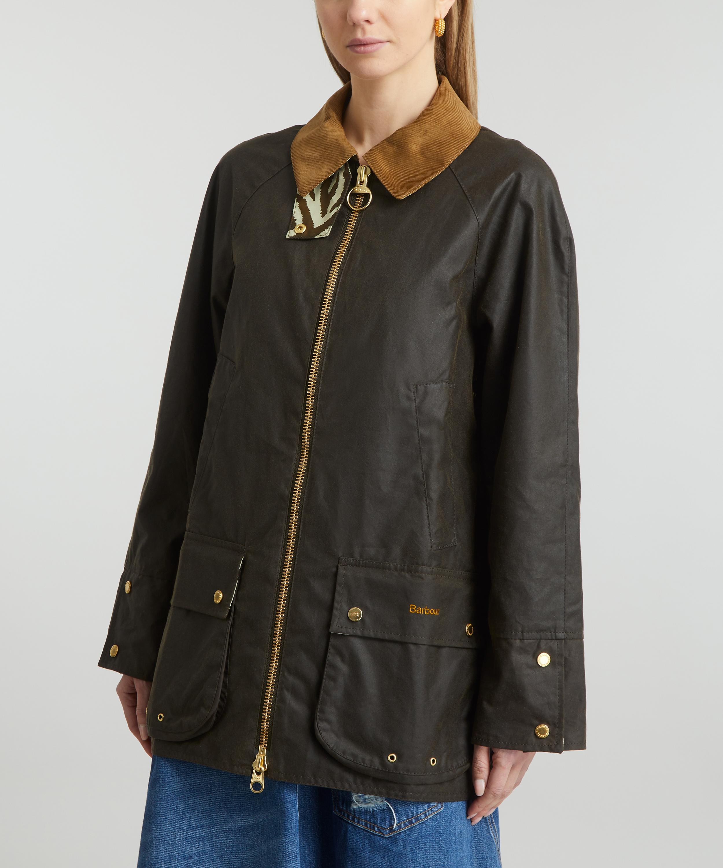 Barbour abbey liberty store waxed jacket olive