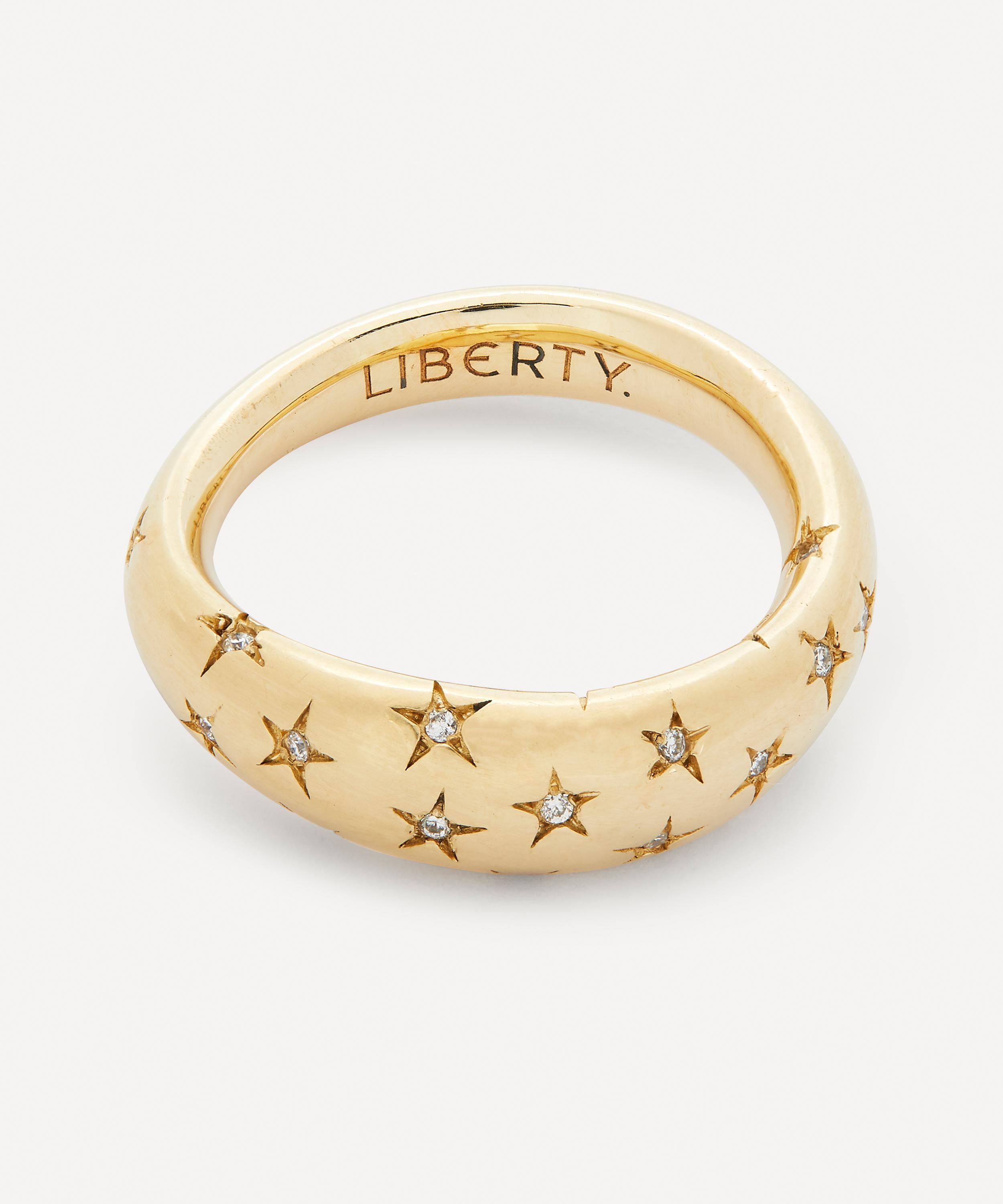 Liberty - 9ct Gold Ianthe Star Diamond Ring image number 
