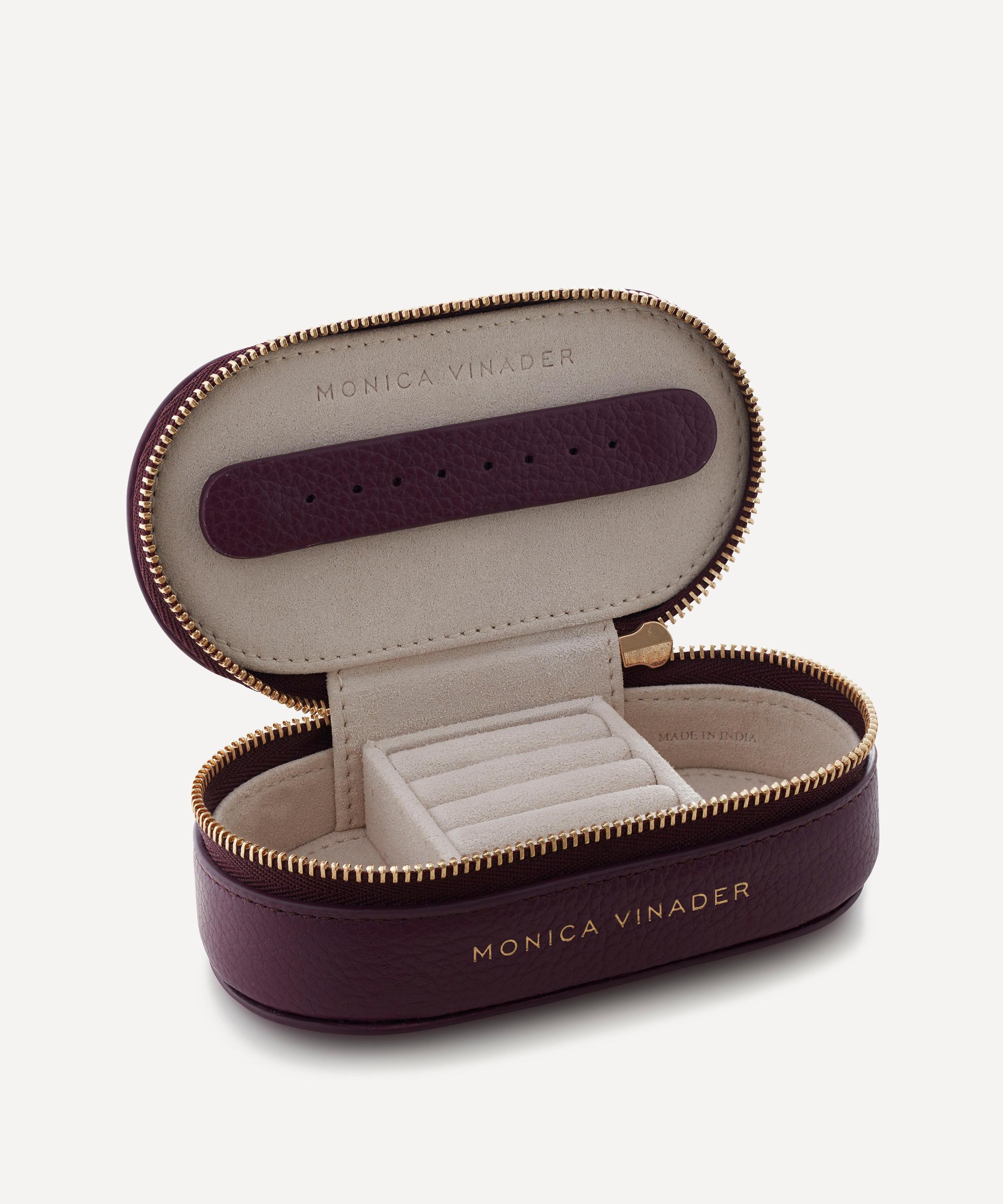 Monica Vinader - Mini Oval Aubergine Jewellery Box image number 1